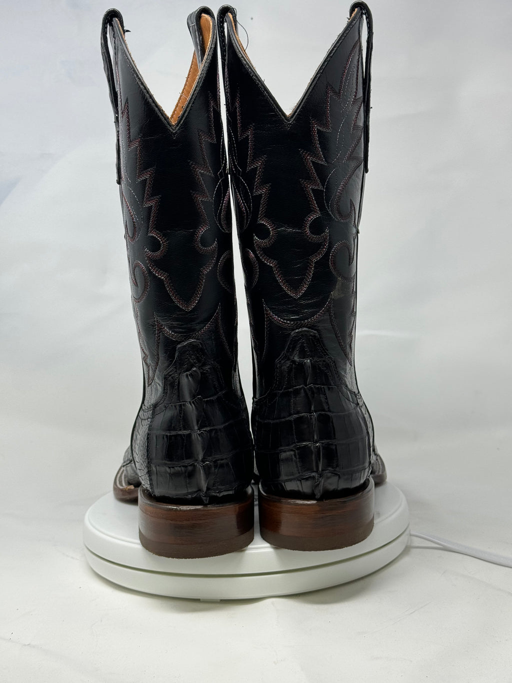 DJ2047 | Don Juan Boots Men's Caiman Tail Black H Toe P