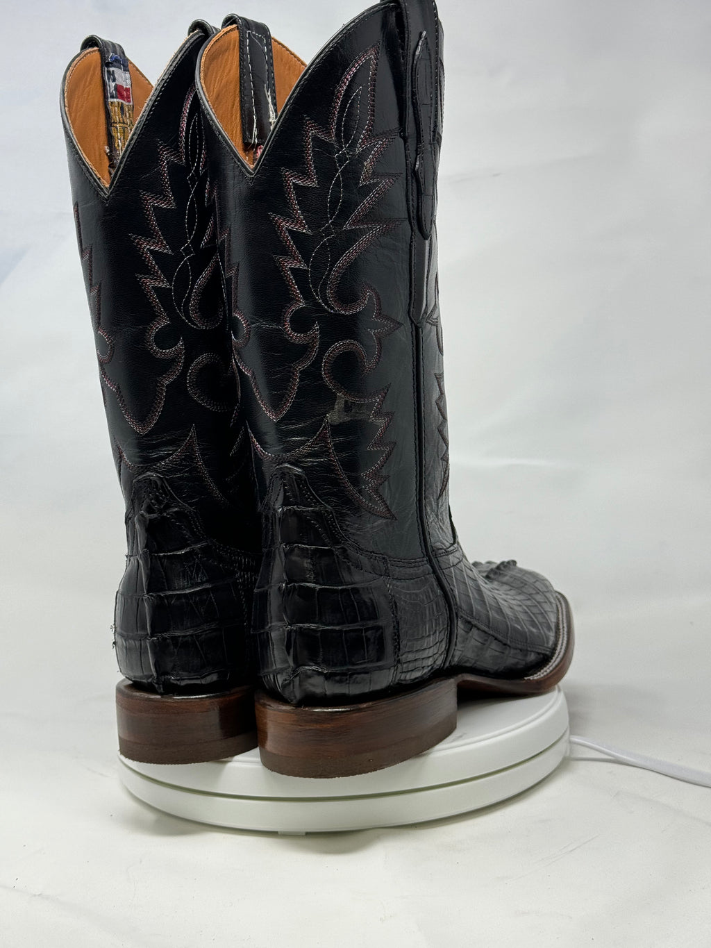 DJ2047 | Don Juan Boots Men's Caiman Tail Black H Toe P