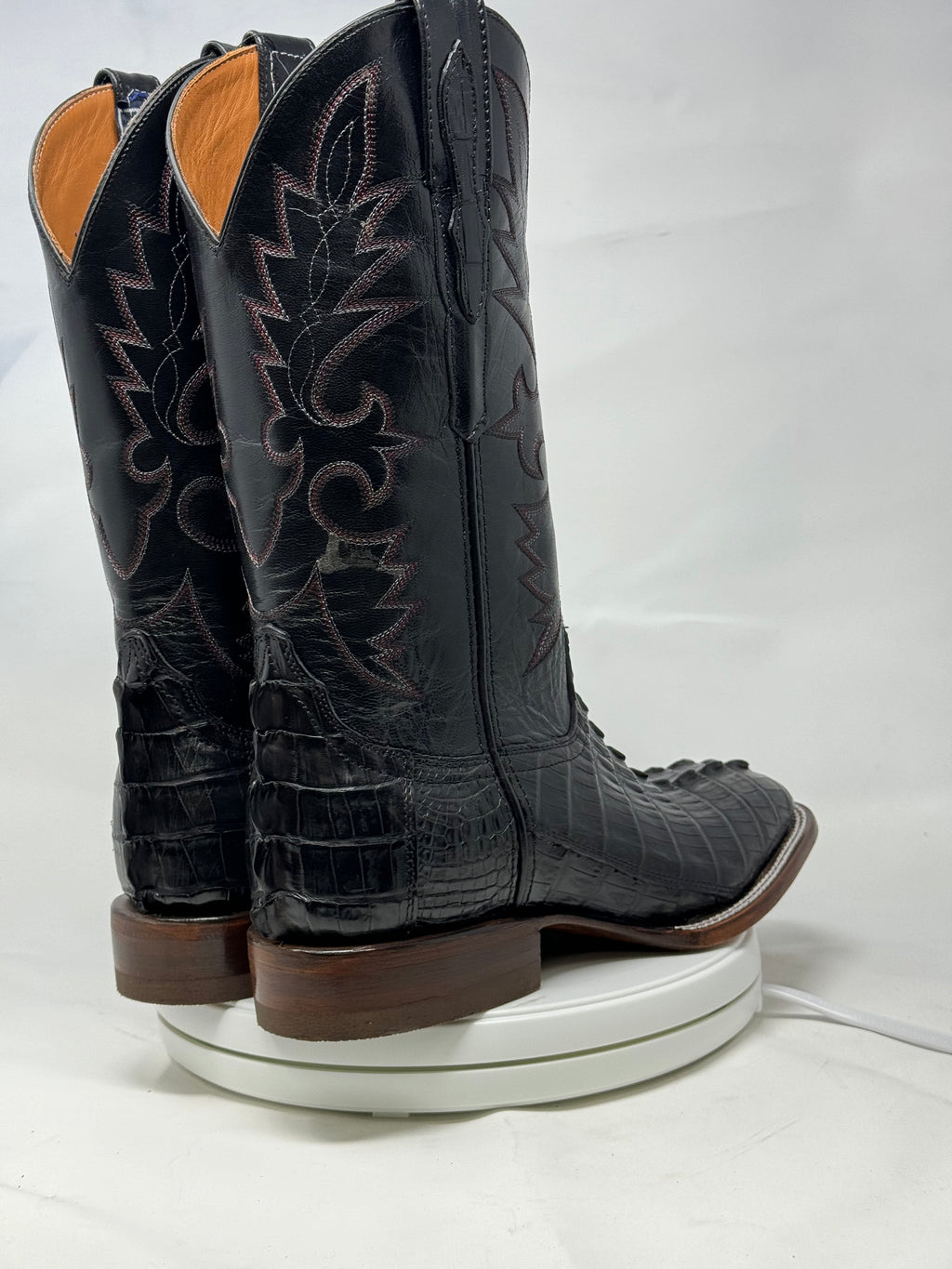 DJ2047 | Don Juan Boots Men's Caiman Tail Black H Toe P