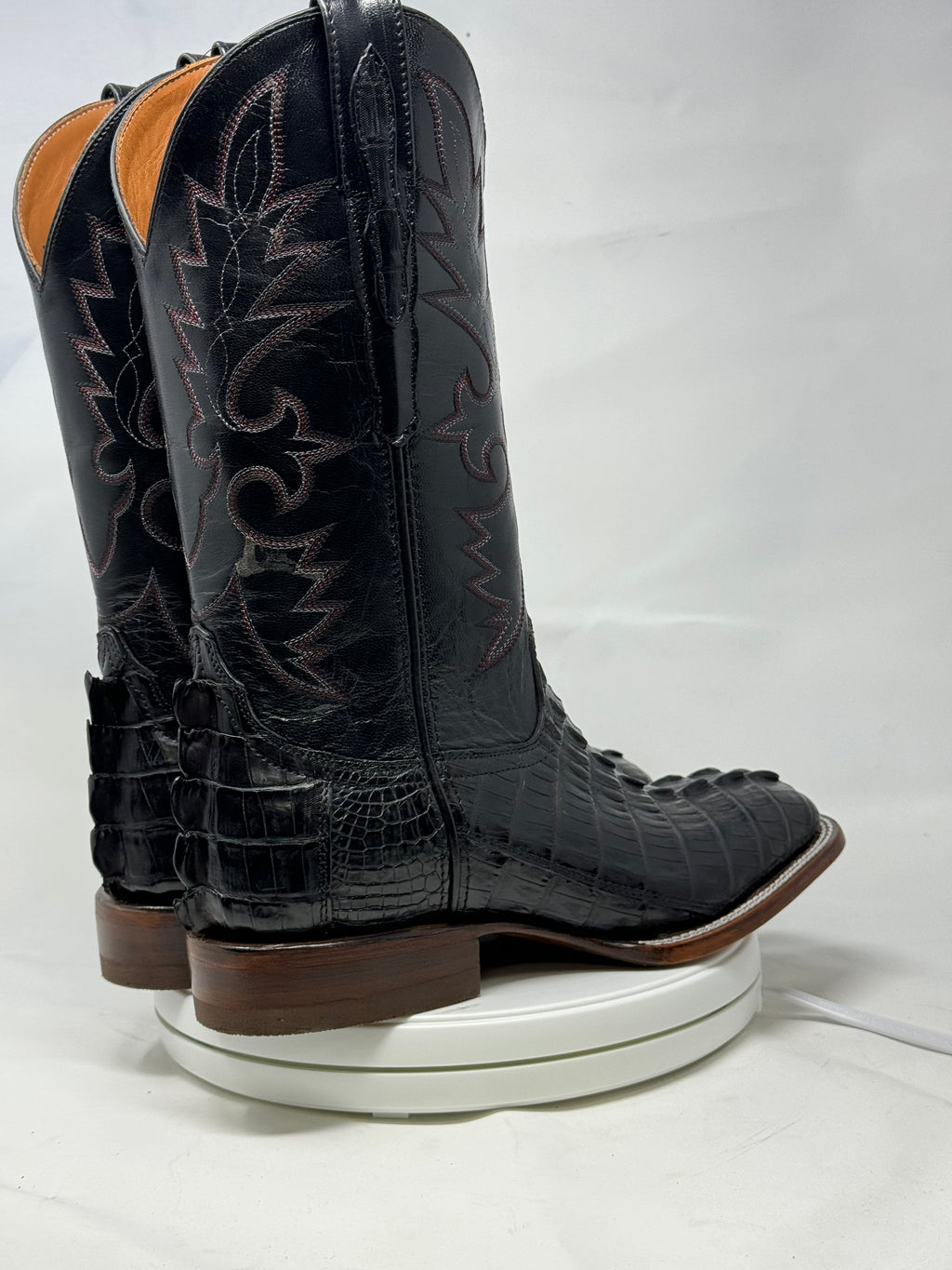 DJ2047 | Don Juan Boots Men's Caiman Tail Black H Toe P