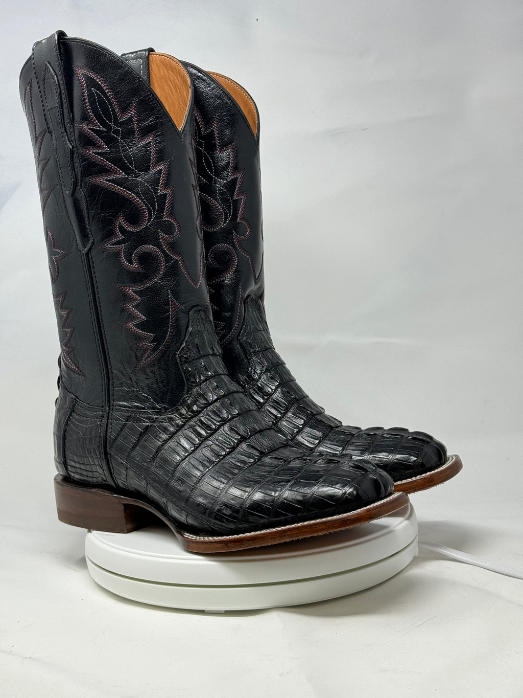 DJ2047 | Don Juan Boots Men's Caiman Tail Black H Toe P