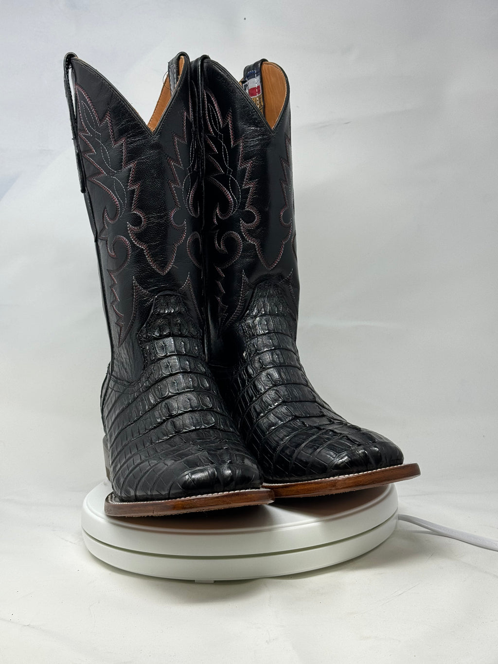 DJ2047 | Don Juan Boots Men's Caiman Tail Black H Toe P