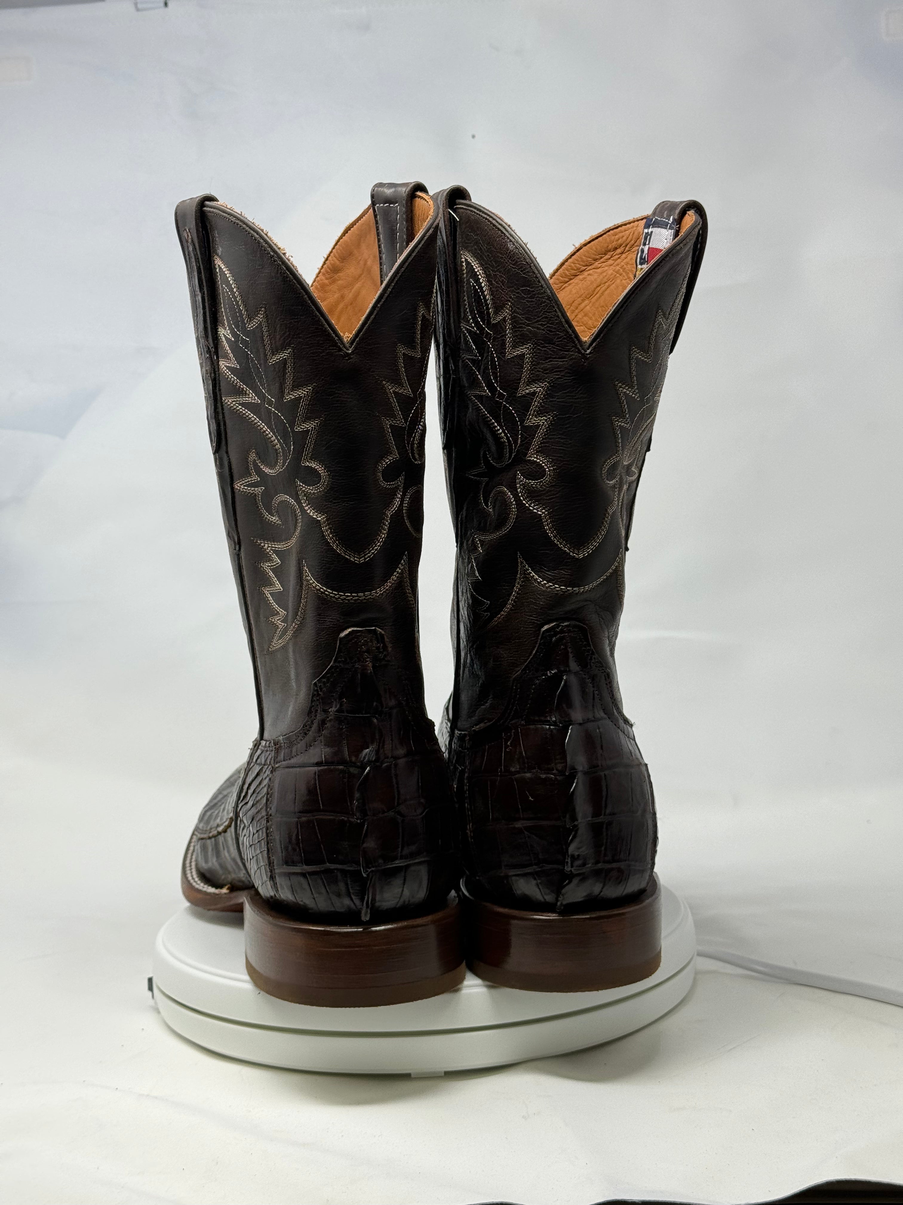 DJ2046 | Don Juan Boots Men's Caiman Tail Choco H Toe P