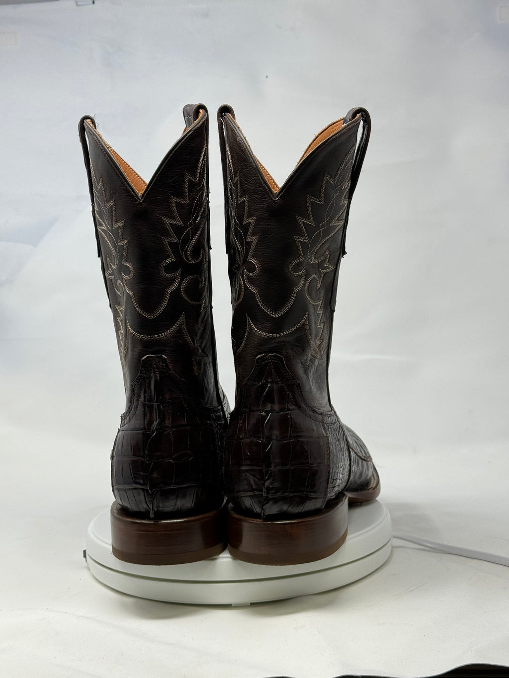 DJ2046 | Don Juan Boots Men's Caiman Tail Choco H Toe P