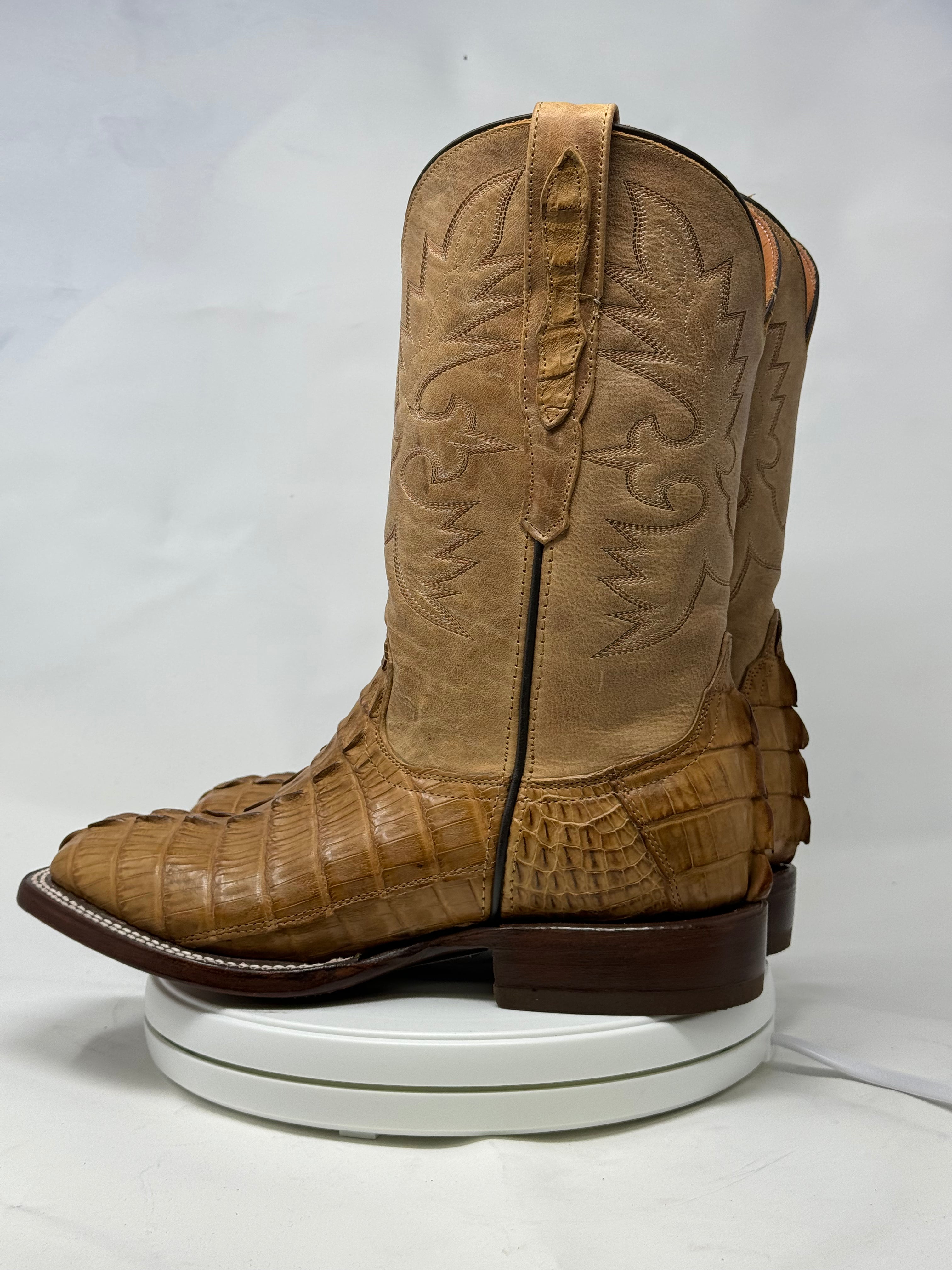 DJ2066 | Don Juan Boots Men's Caiman Tail Saddle Tan H Toe P