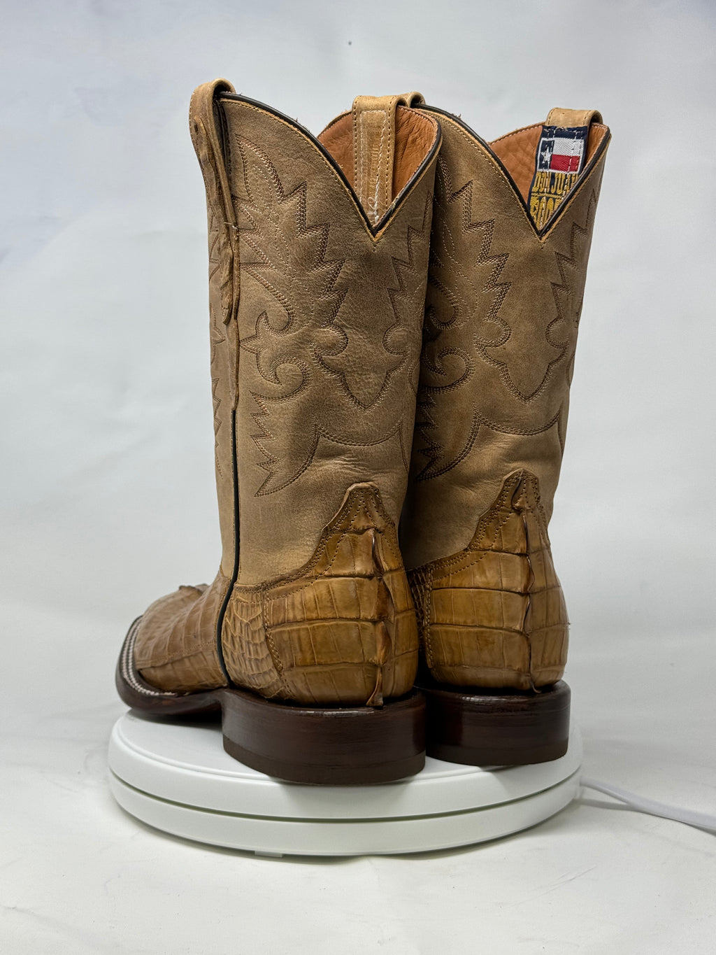 DJ2066 | Don Juan Boots Men's Caiman Tail Saddle Tan H Toe P