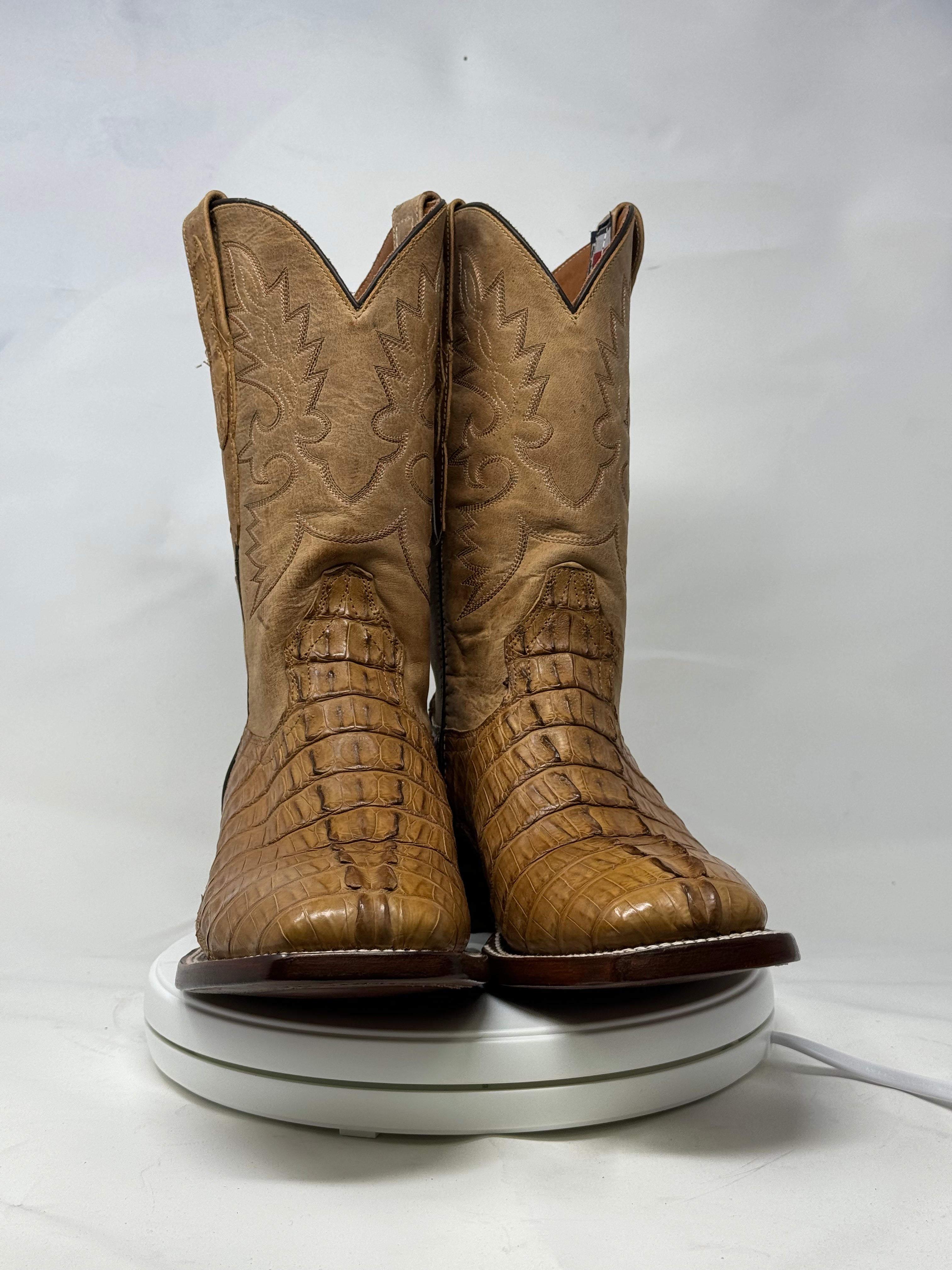 DJ2066 | Don Juan Boots Men's Caiman Tail Saddle Tan H Toe P