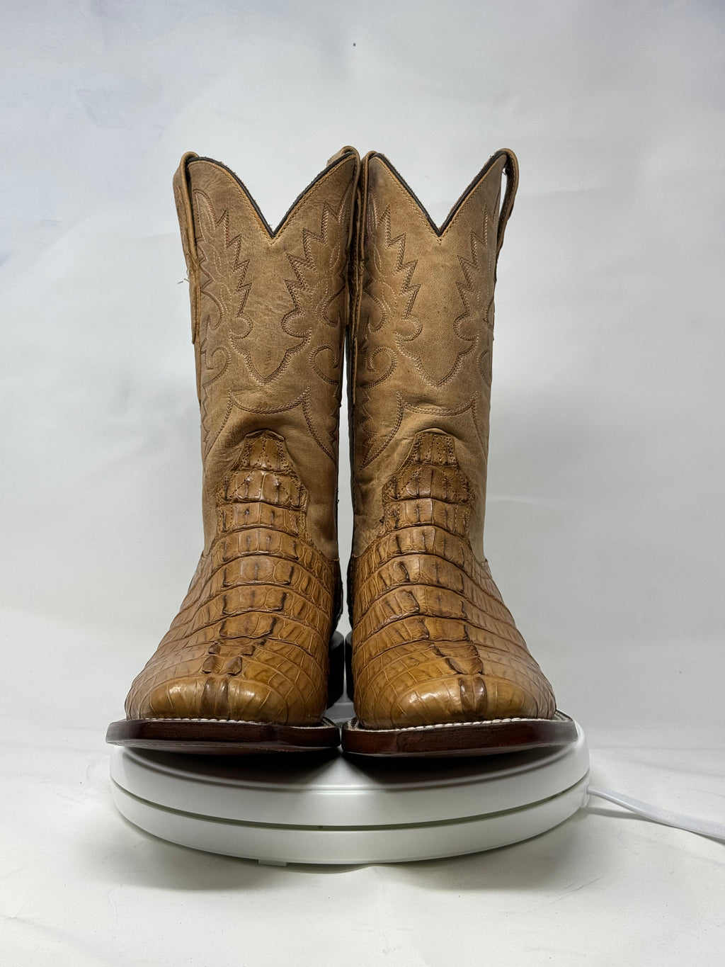 DJ2066 | Don Juan Boots Men's Caiman Tail Saddle Tan H Toe P
