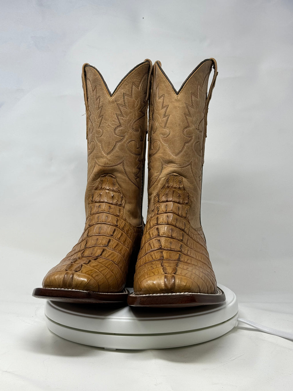 DJ2066 | Don Juan Boots Men's Caiman Tail Saddle Tan H Toe P