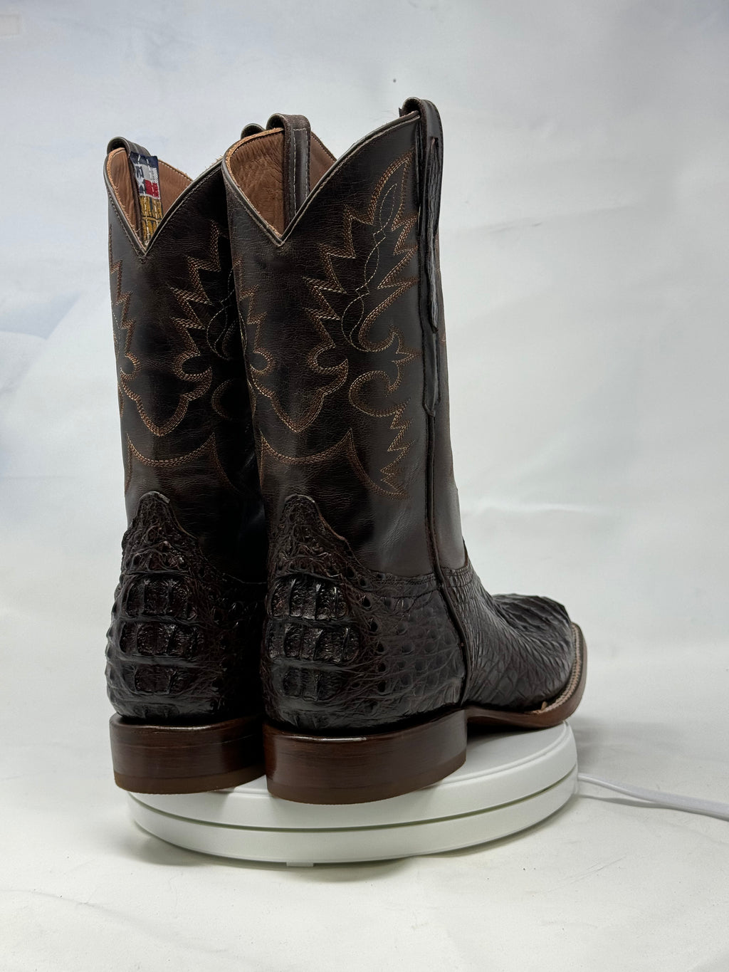 DJ2044 | Don Juan Boots Men's Caiman Back Chocolate H Toe P