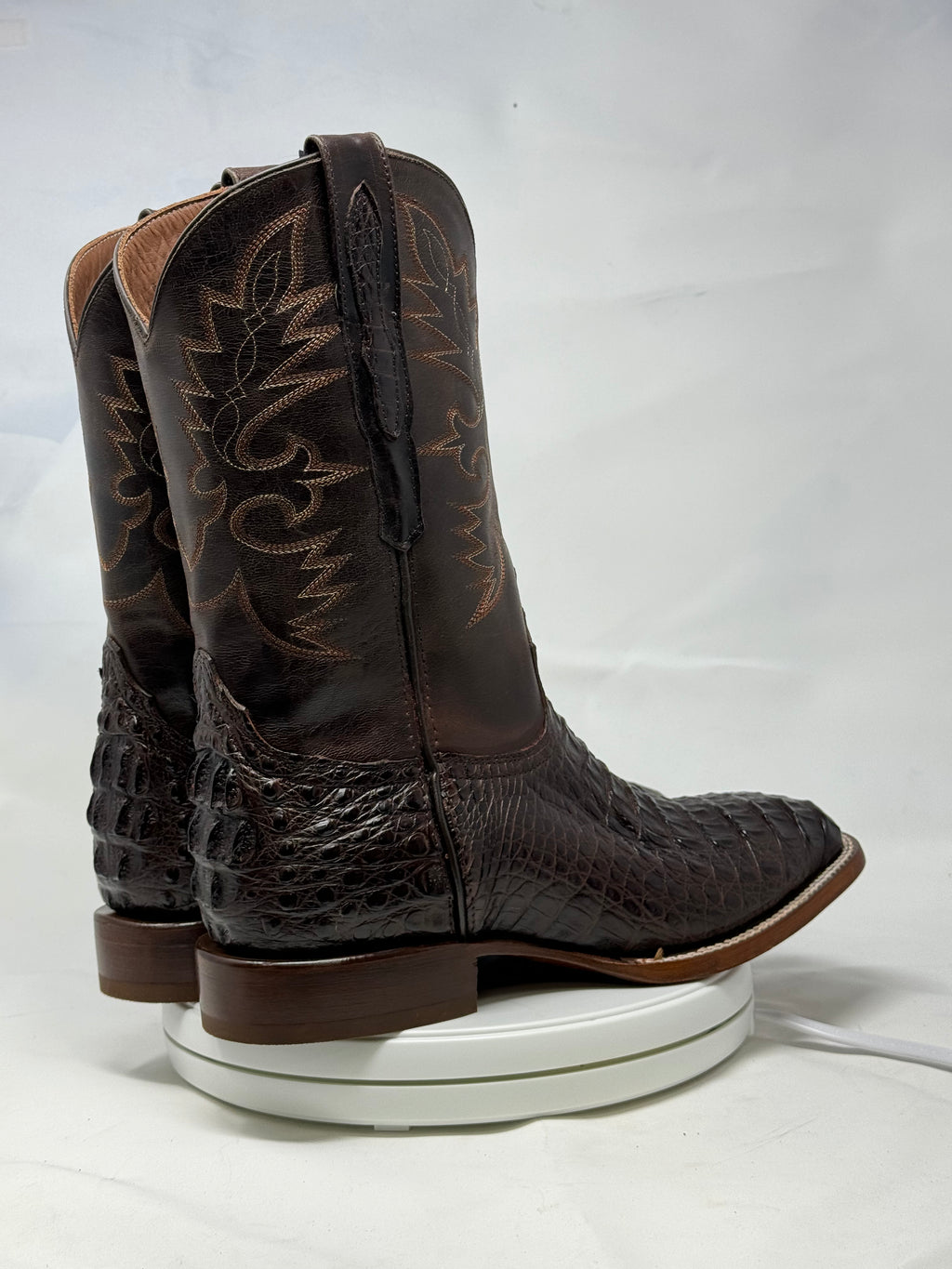 DJ2044 | Don Juan Boots Men's Caiman Back Chocolate H Toe P