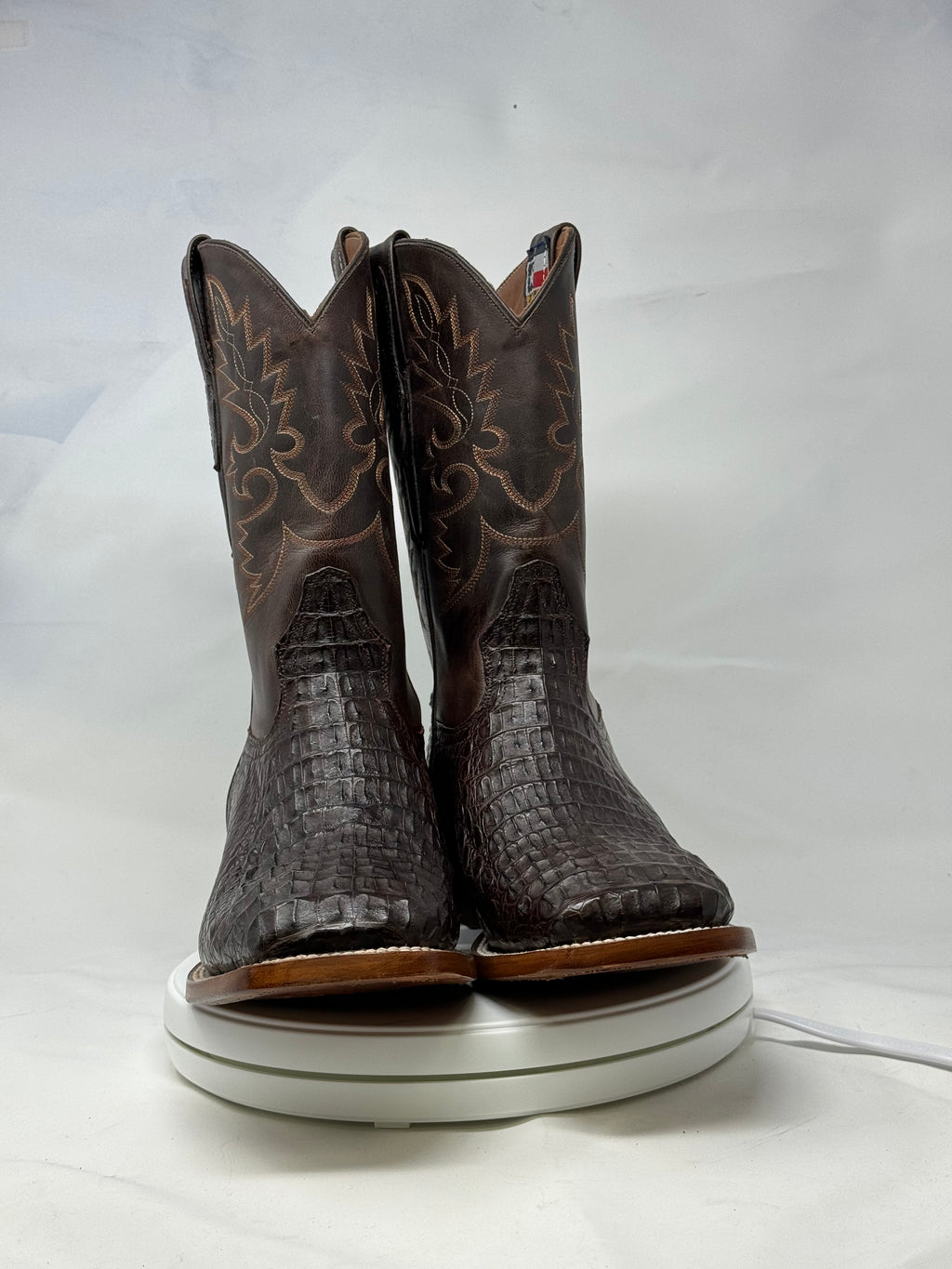 DJ2044 | Don Juan Boots Men's Caiman Back Chocolate H Toe P