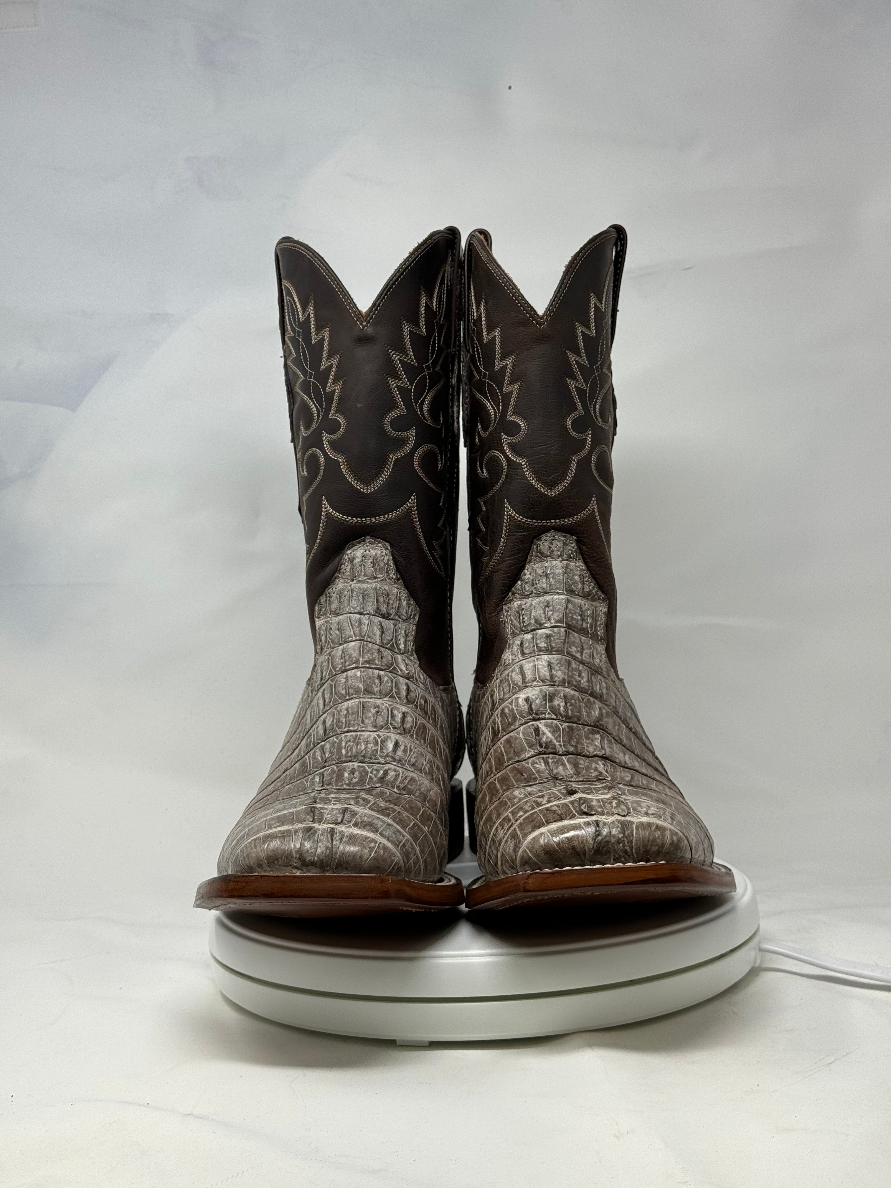 DJ2065 | Don Juan Boots Men's Caiman Tail Chocomink H Toe P