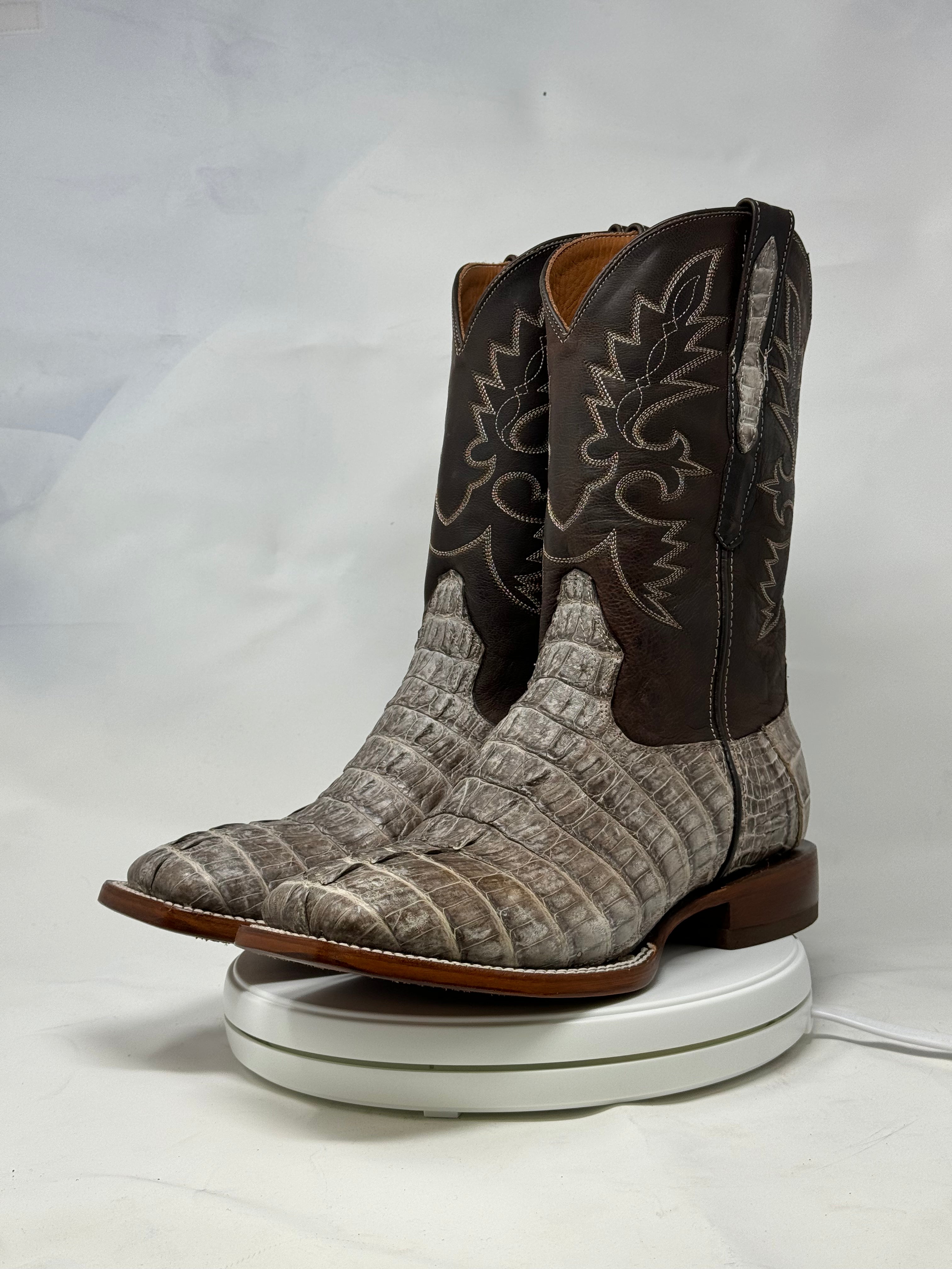 DJ2065 | Don Juan Boots Men's Caiman Tail Chocomink H Toe P