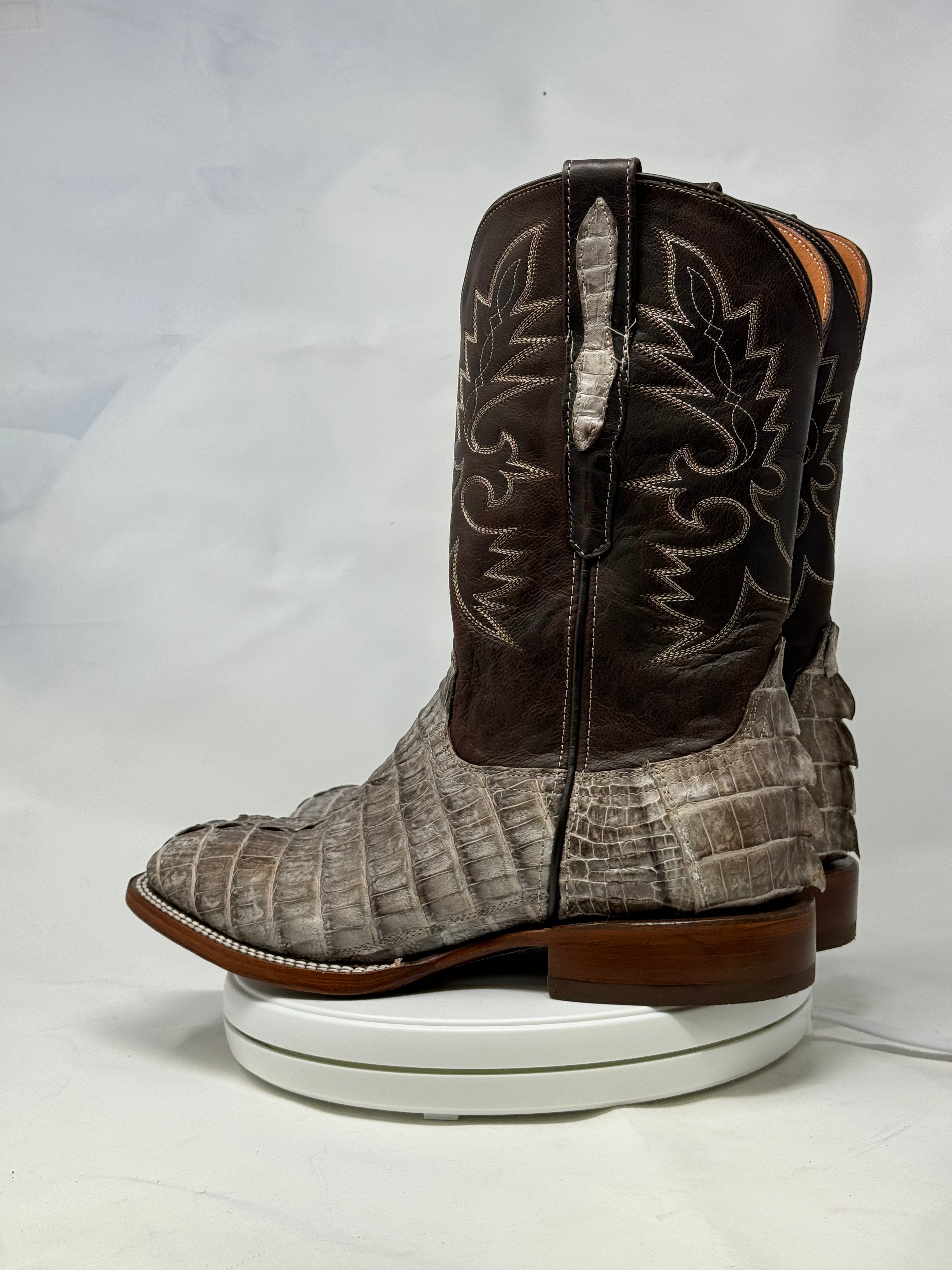 DJ2065 | Don Juan Boots Men's Caiman Tail Chocomink H Toe P