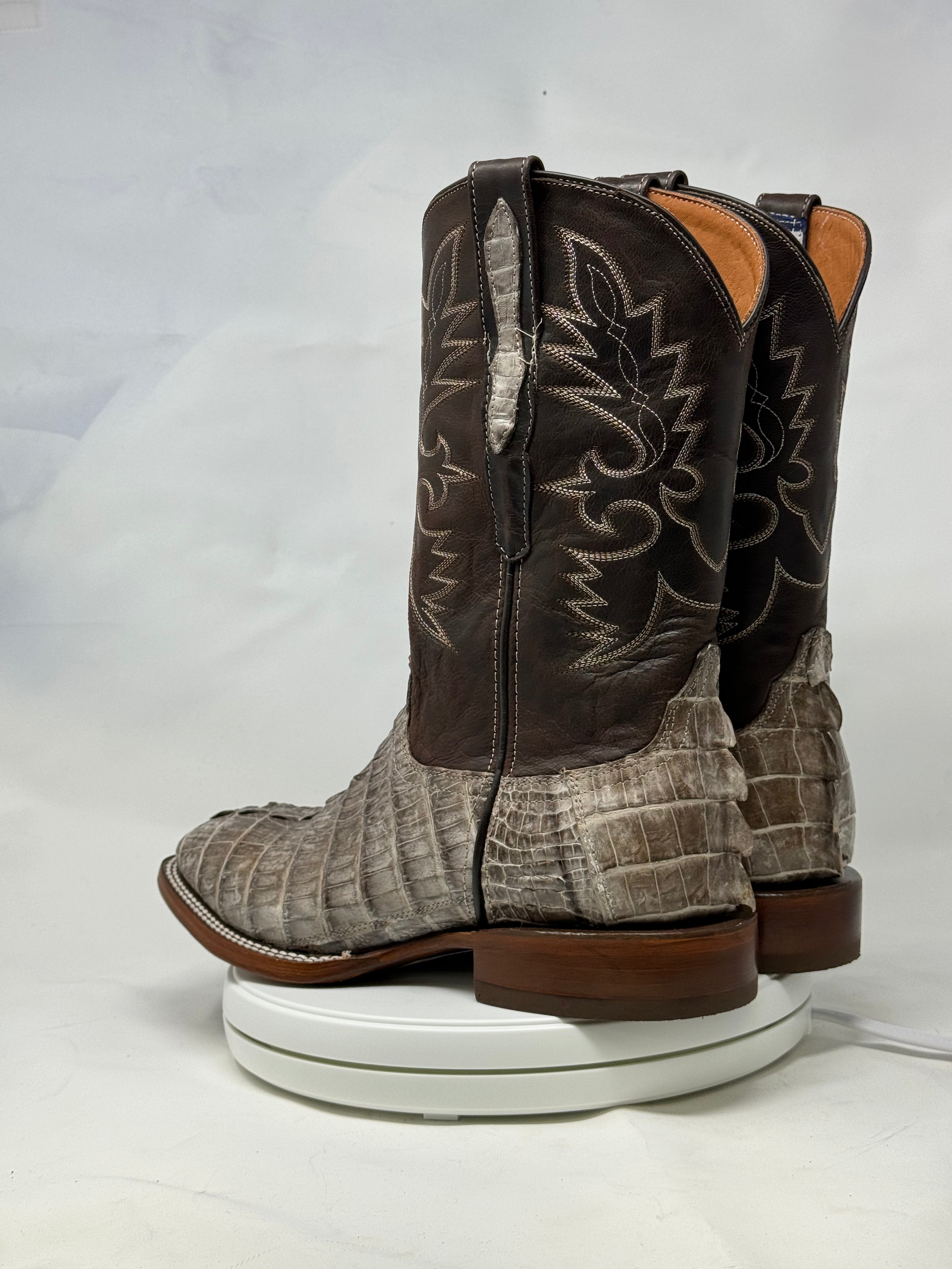 DJ2065 | Don Juan Boots Men's Caiman Tail Chocomink H Toe P