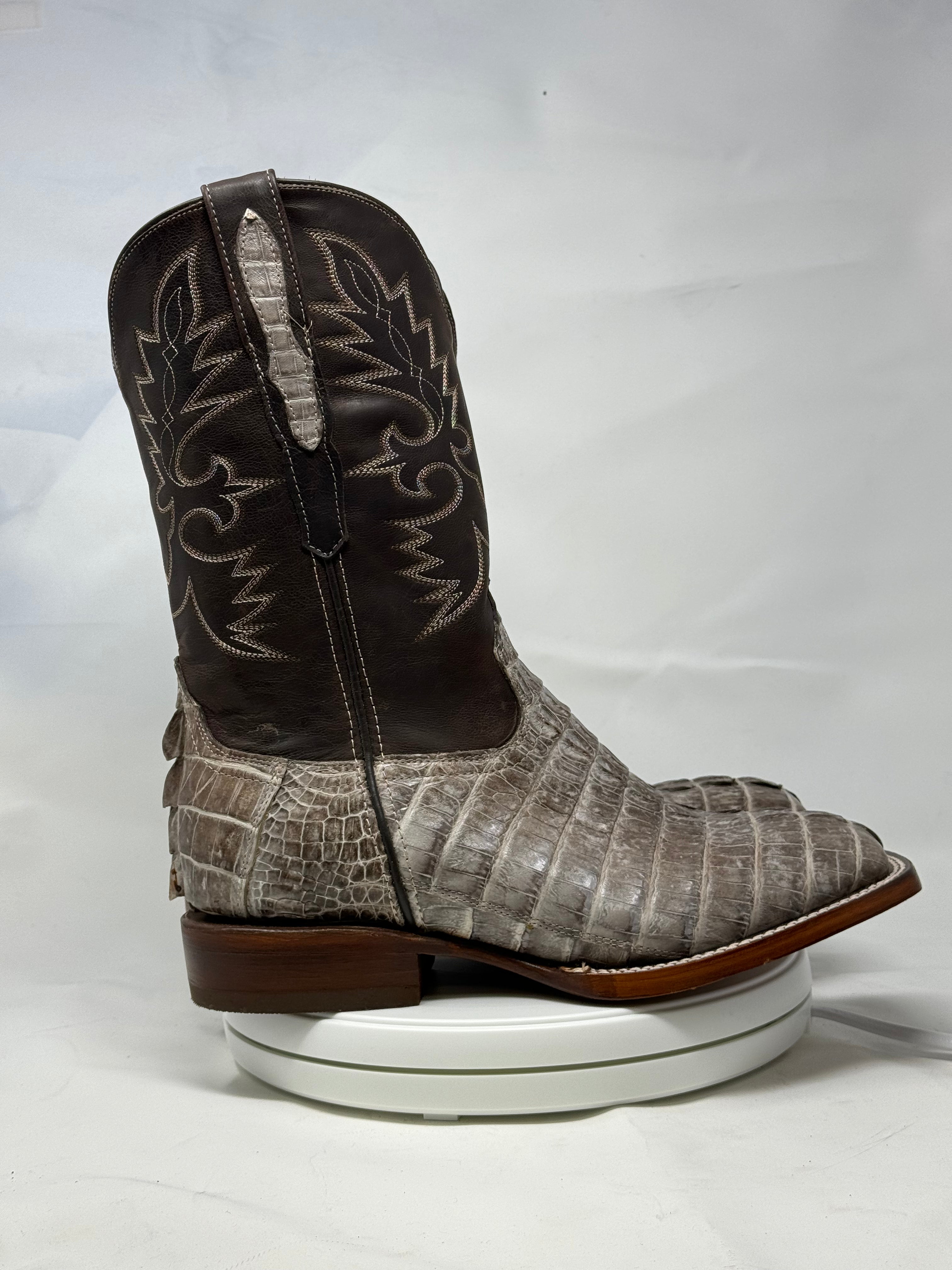DJ2065 | Don Juan Boots Men's Caiman Tail Chocomink H Toe P