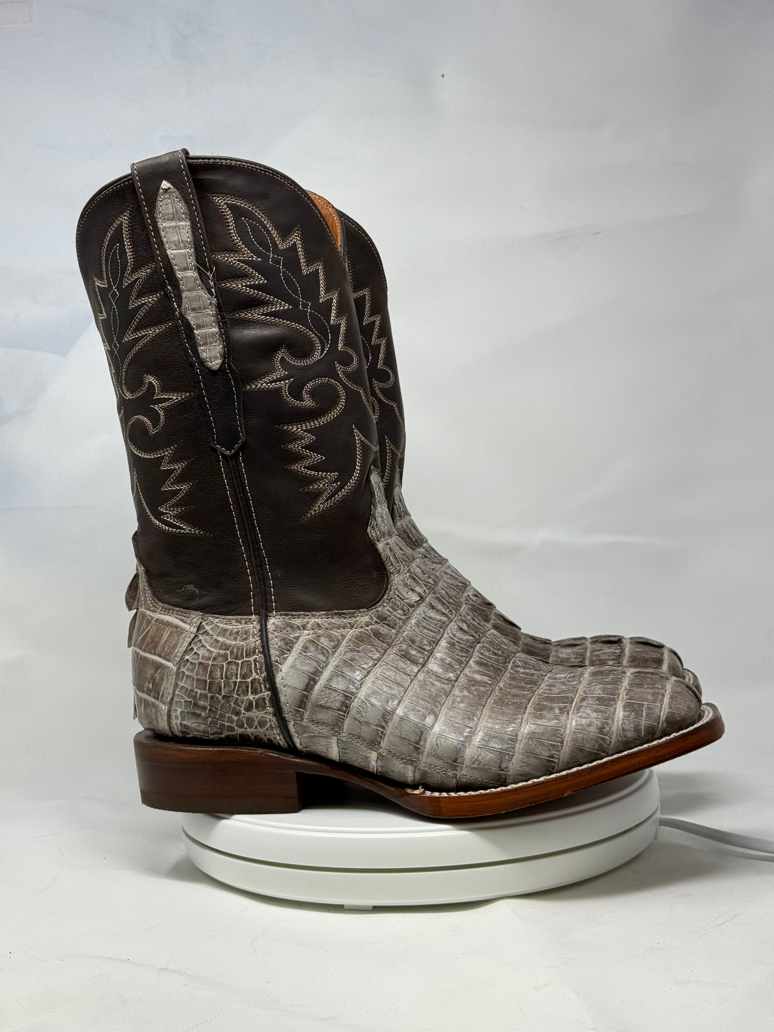 DJ2065 | Don Juan Boots Men's Caiman Tail Chocomink H Toe P