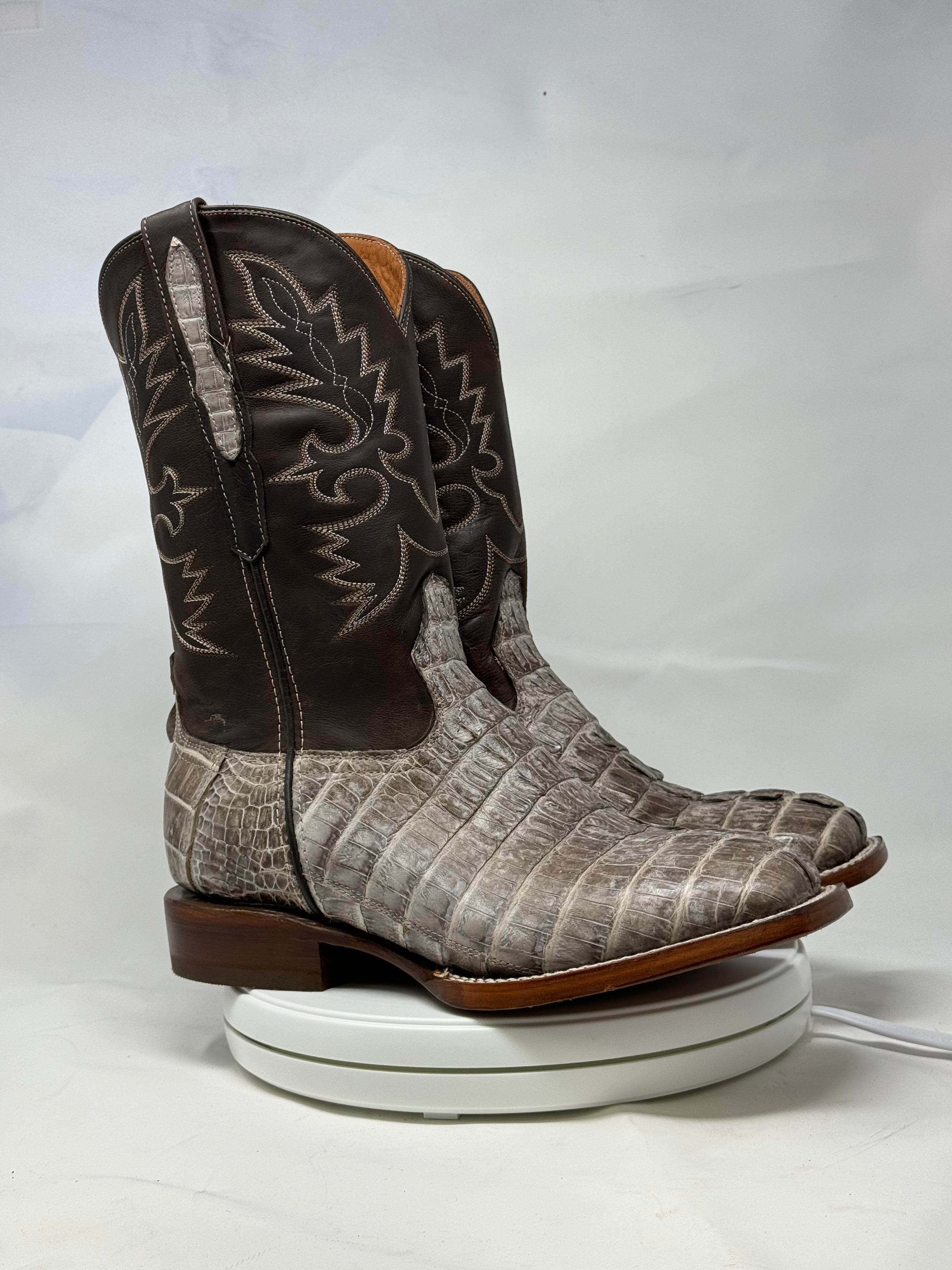 DJ2065 | Don Juan Boots Men's Caiman Tail Chocomink H Toe P