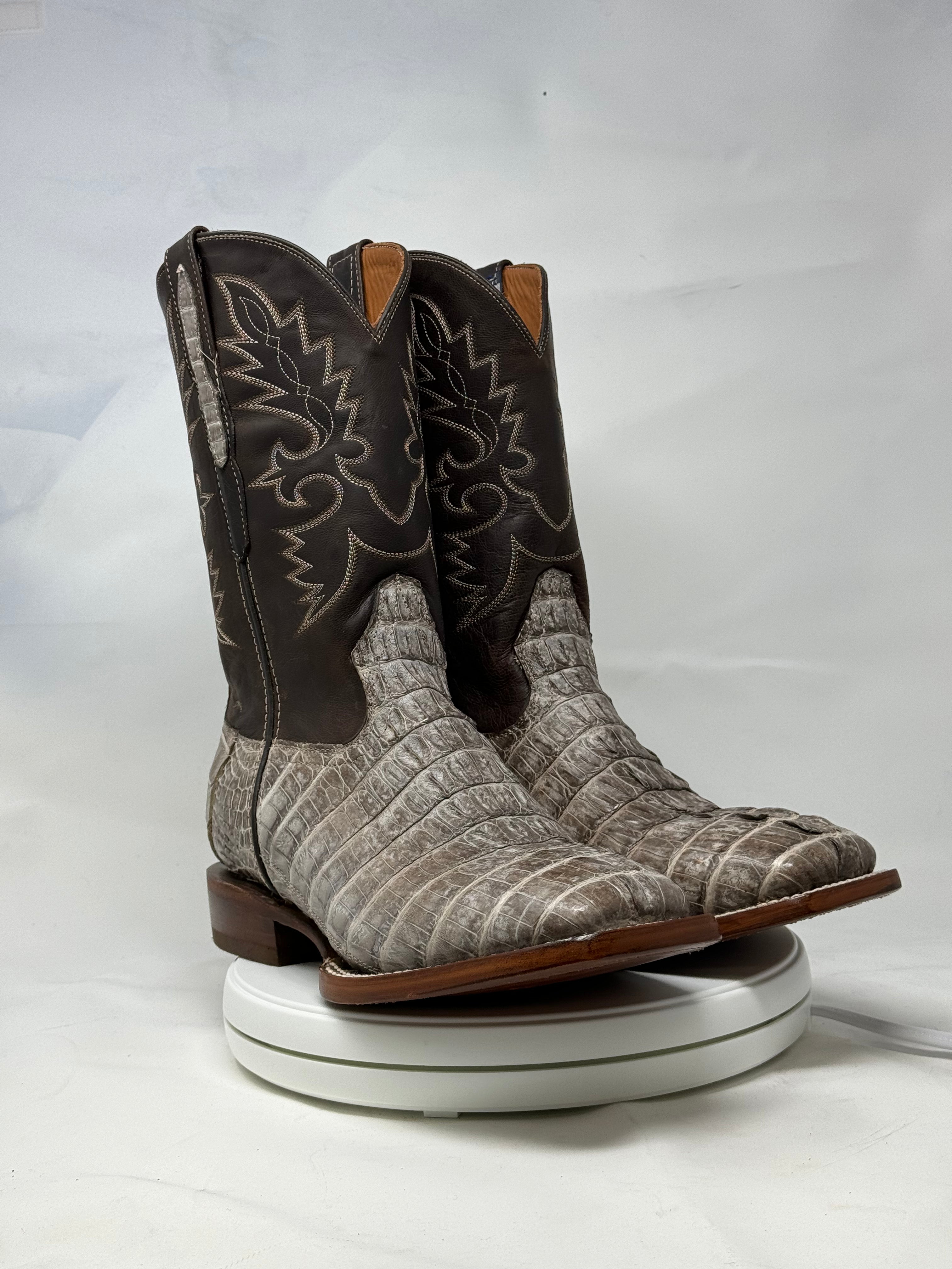 DJ2065 | Don Juan Boots Men's Caiman Tail Chocomink H Toe P