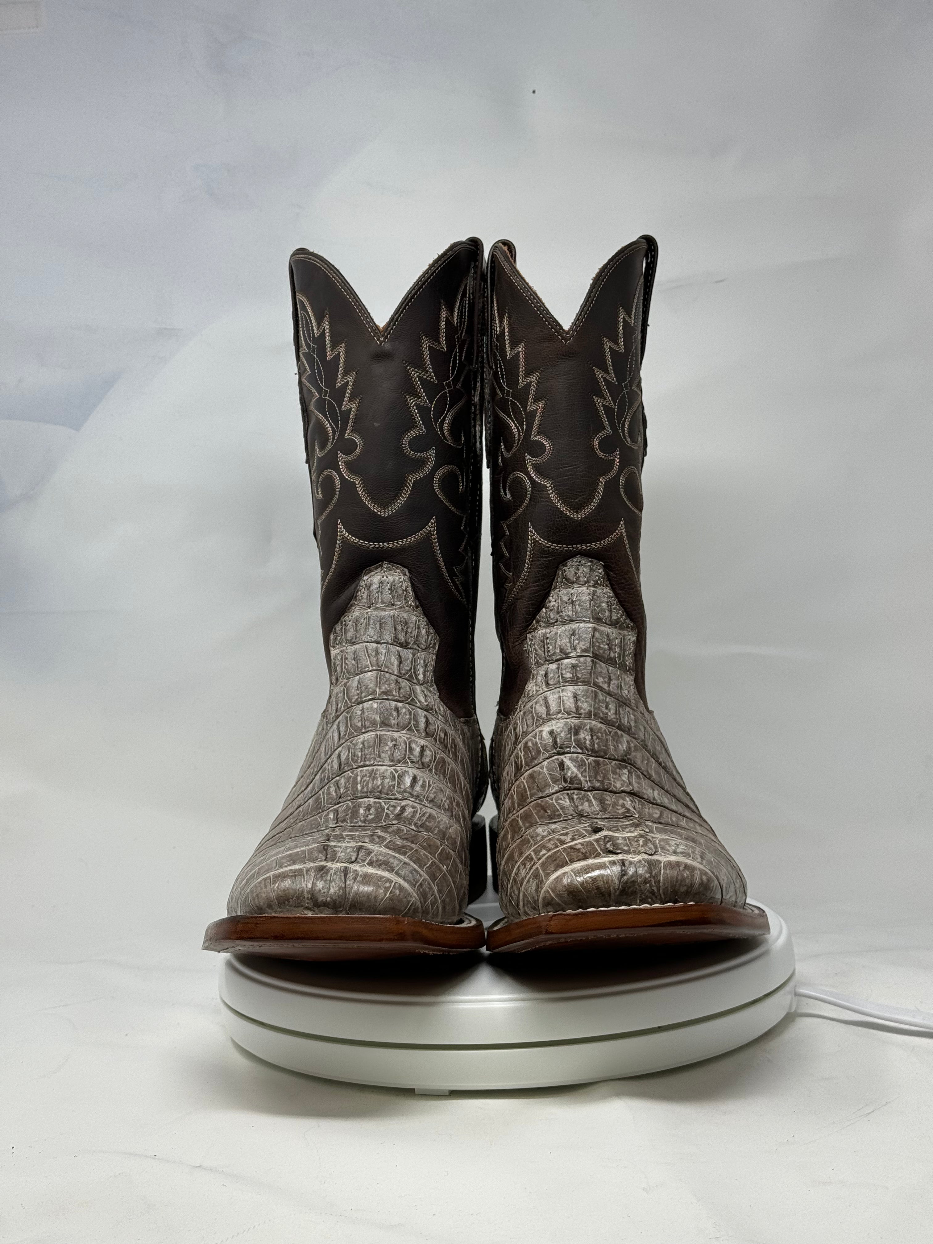 DJ2065 | Don Juan Boots Men's Caiman Tail Chocomink H Toe P