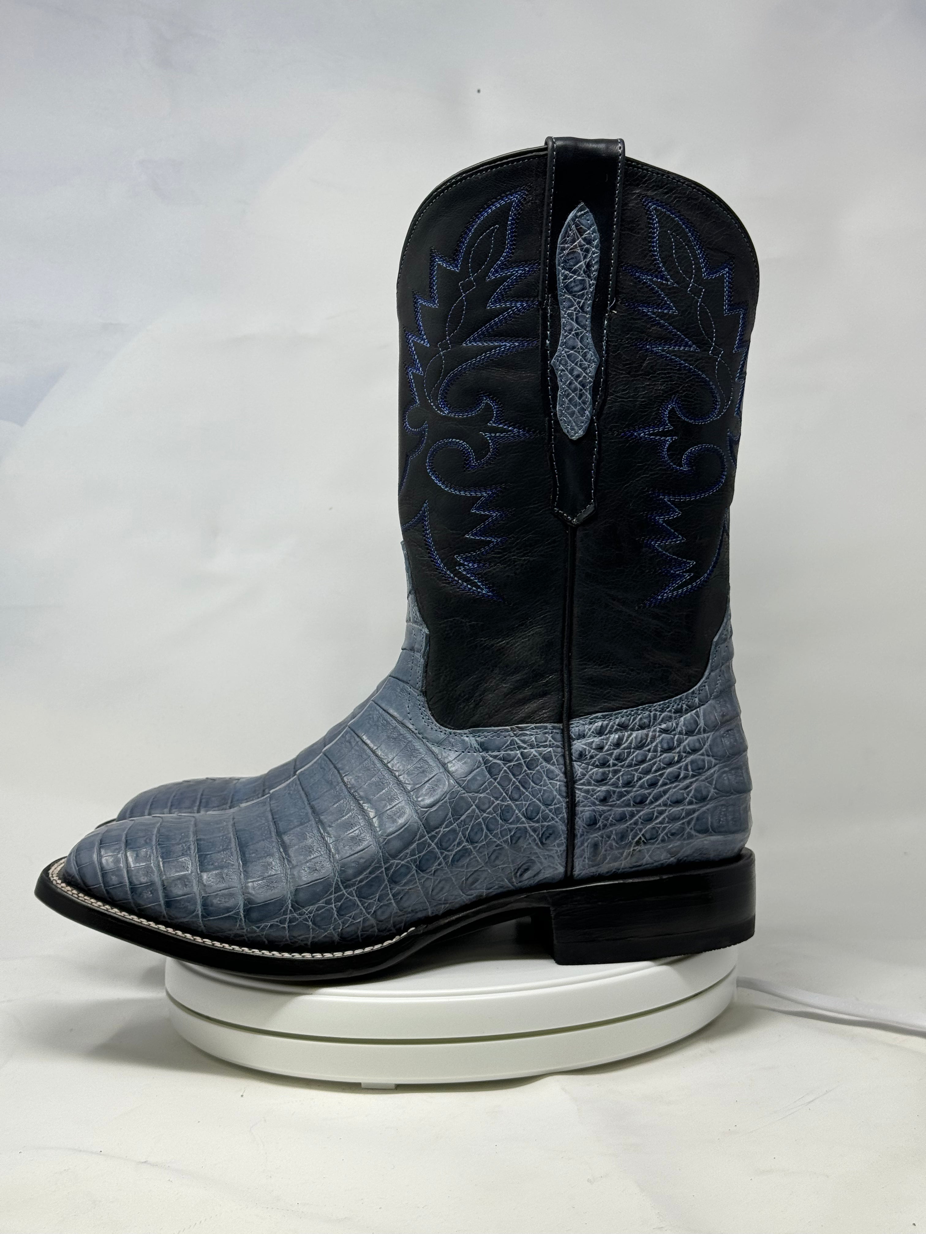 DJ2063 | Don Juan Boots Men's Caiman Belly Blue Jean H Toe P