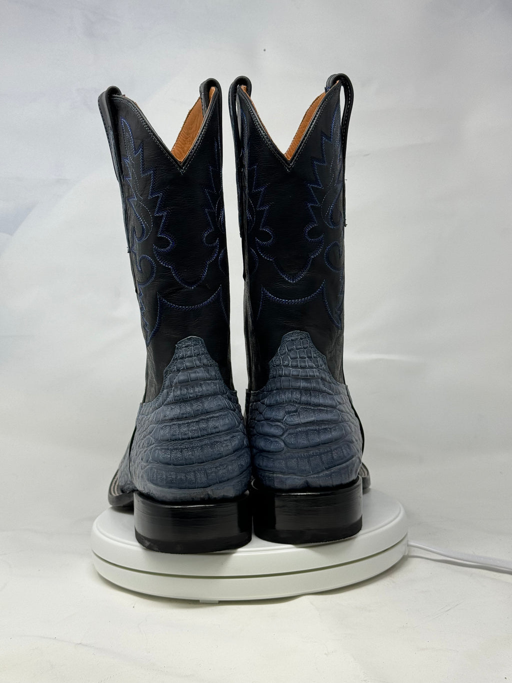DJ2063 | Don Juan Boots Men's Caiman Belly Blue Jean H Toe P