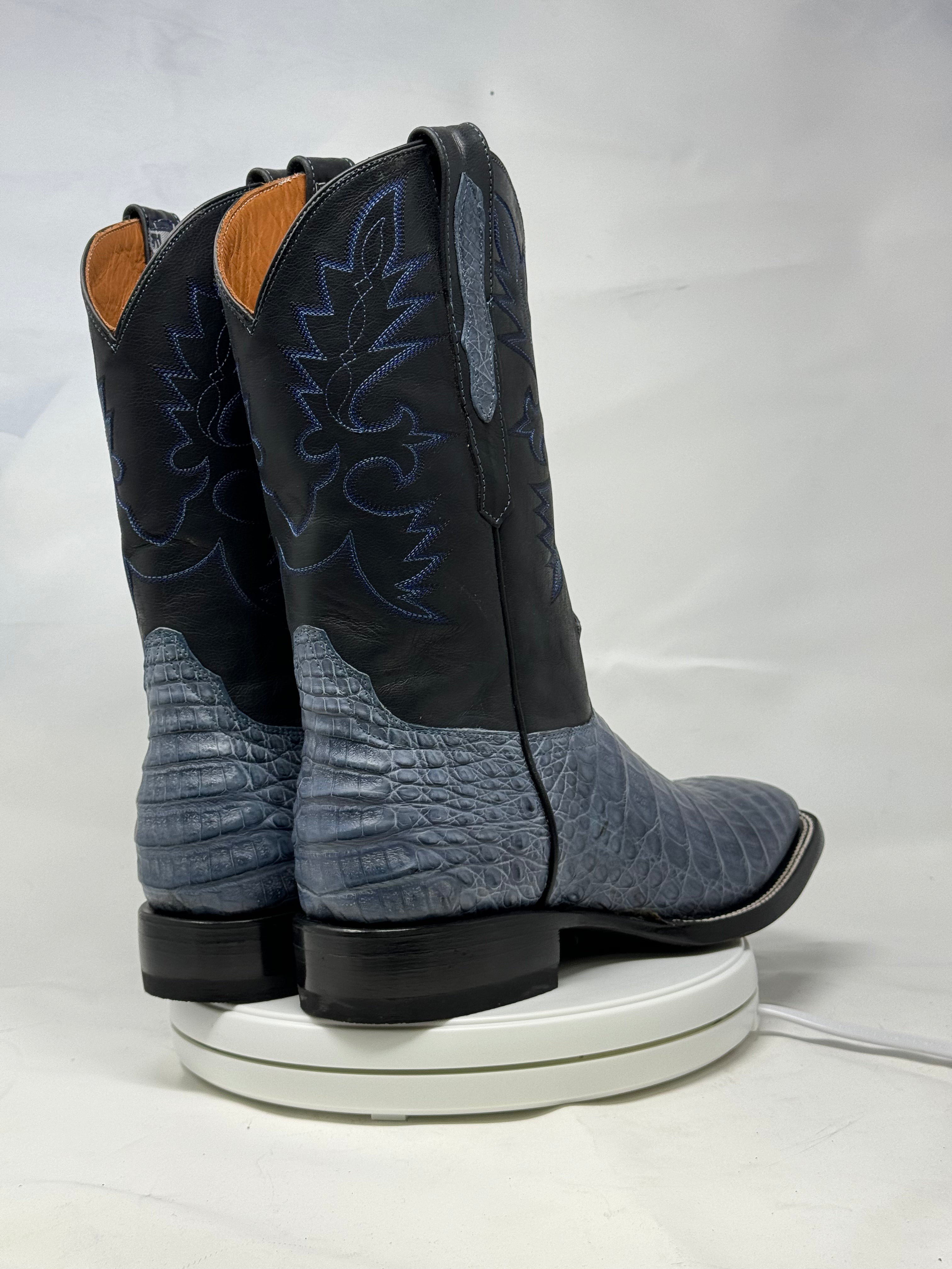 DJ2063 | Don Juan Boots Men's Caiman Belly Blue Jean H Toe P