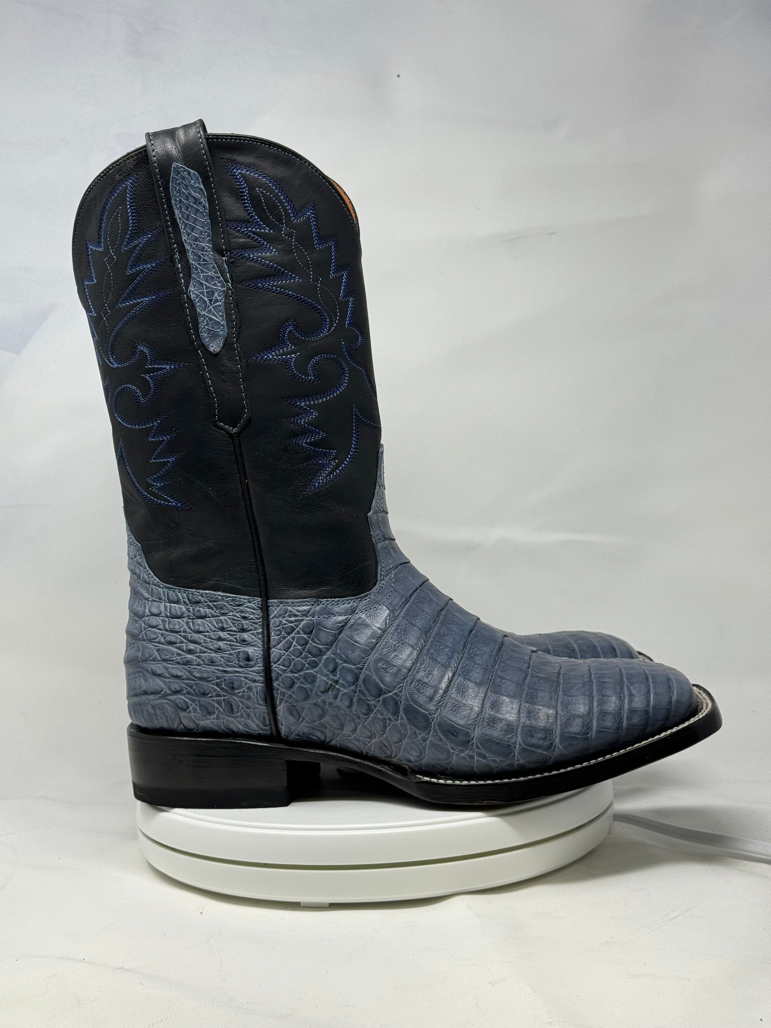 DJ2063 | Don Juan Boots Men's Caiman Belly Blue Jean H Toe P