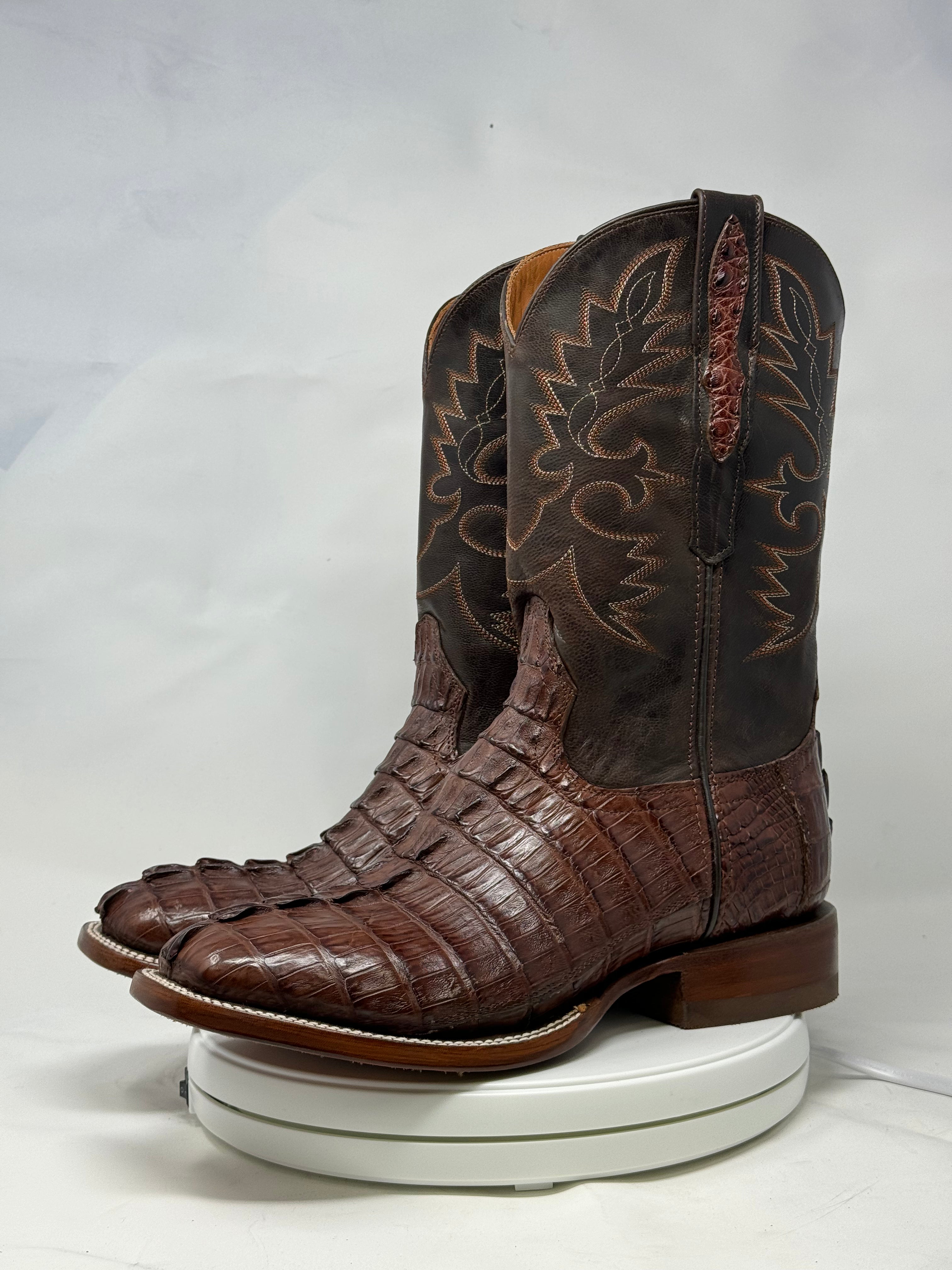 DJ2023 | Don Juan Boots Men's Caiman Tail Cigar H Toe