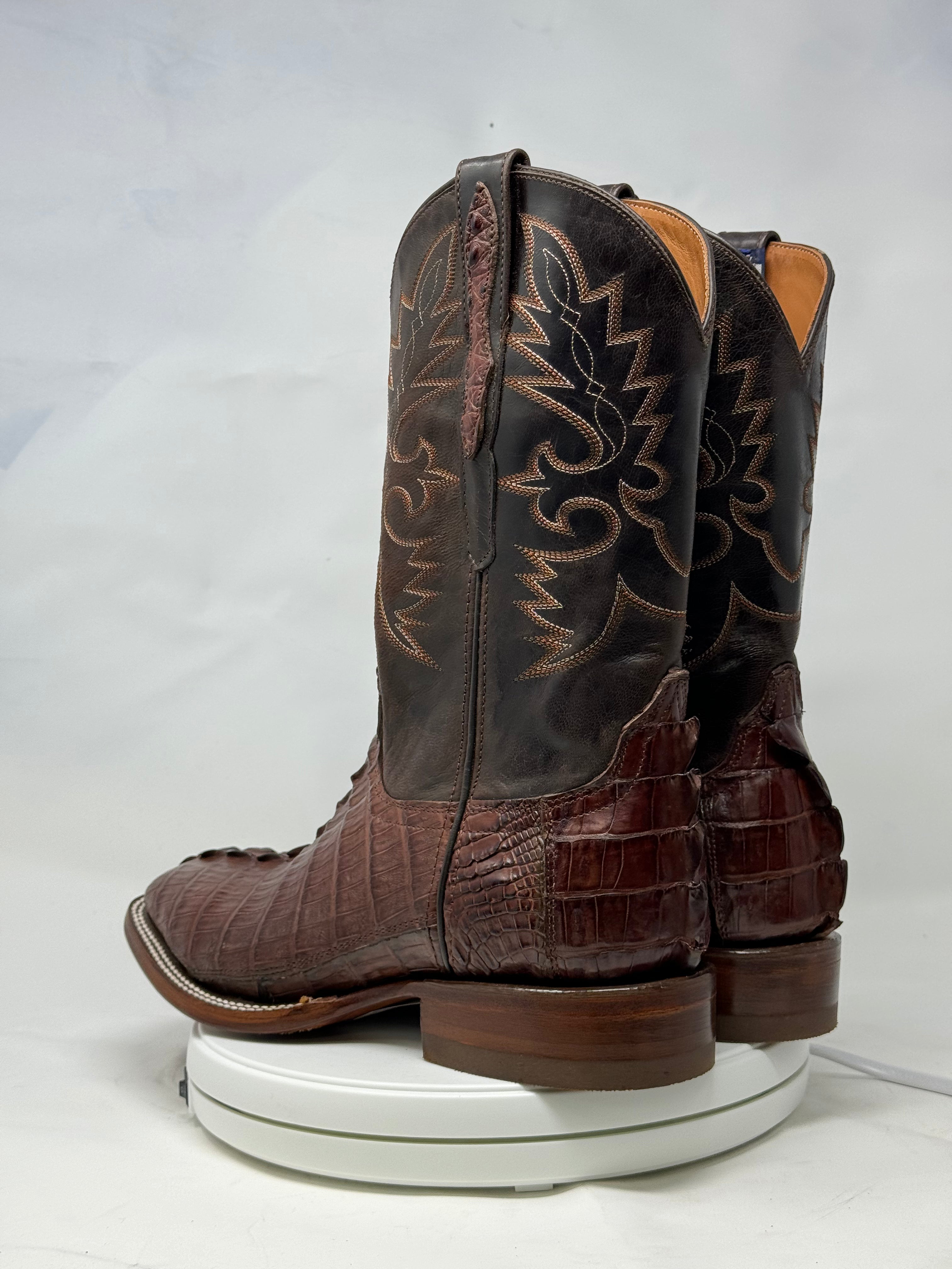 DJ2023 | Don Juan Boots Men's Caiman Tail Cigar H Toe