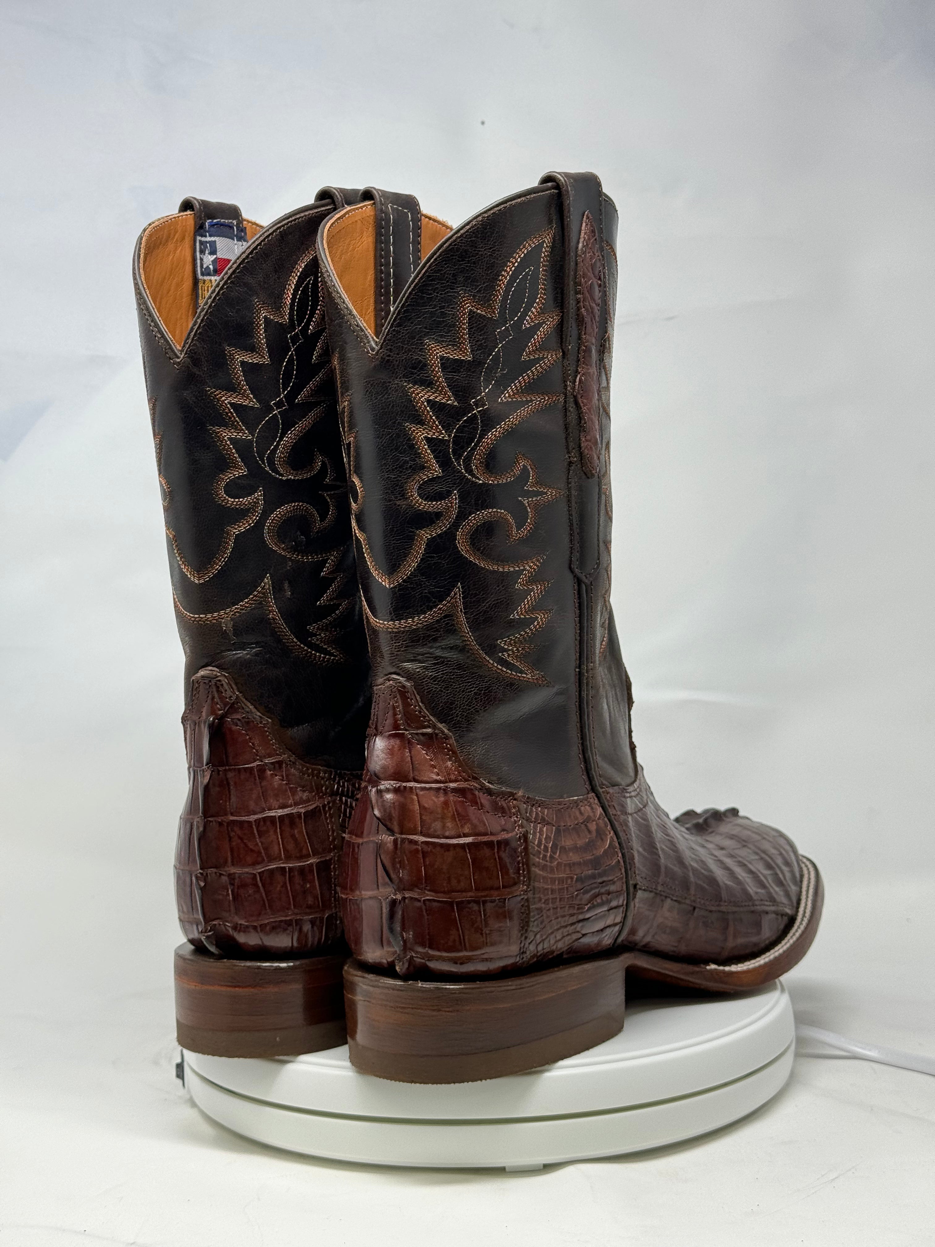 DJ2023 | Don Juan Boots Men's Caiman Tail Cigar H Toe