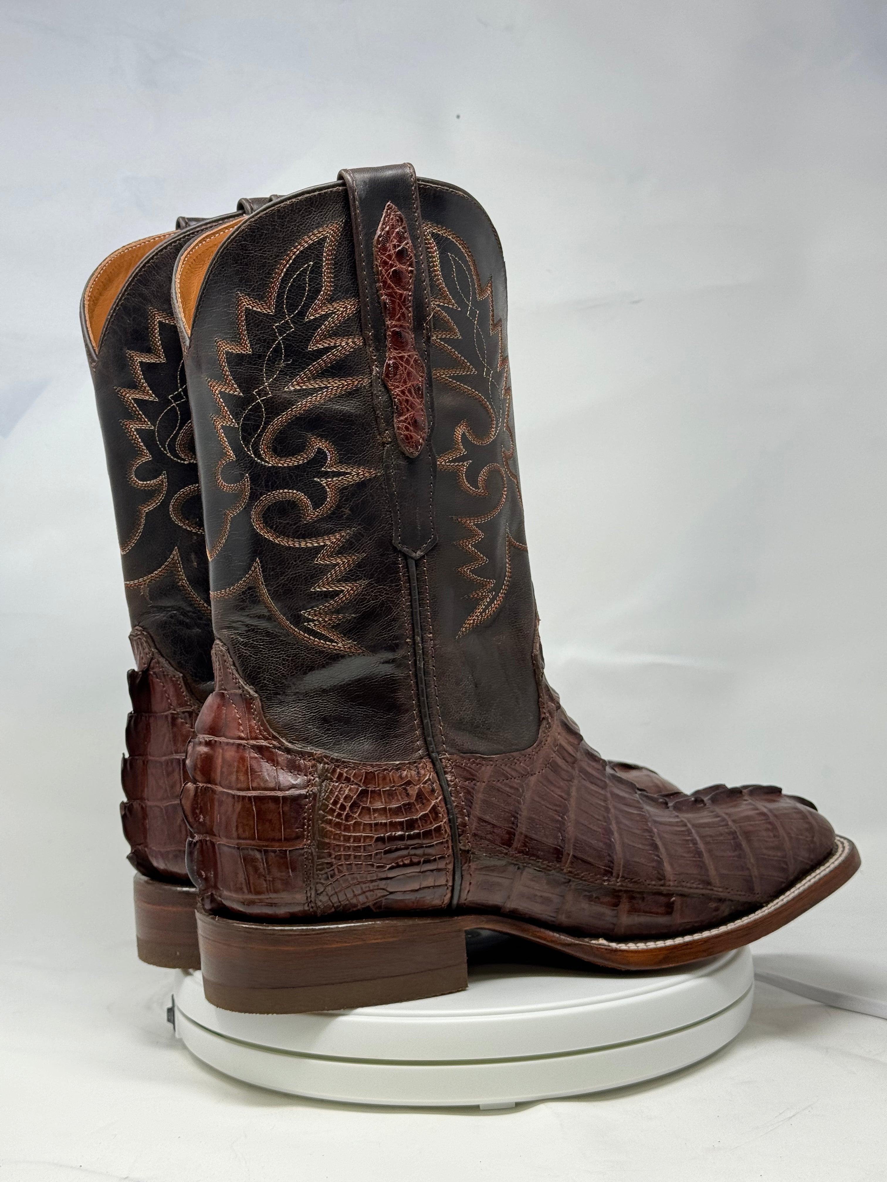 DJ2023 | Don Juan Boots Men's Caiman Tail Cigar H Toe