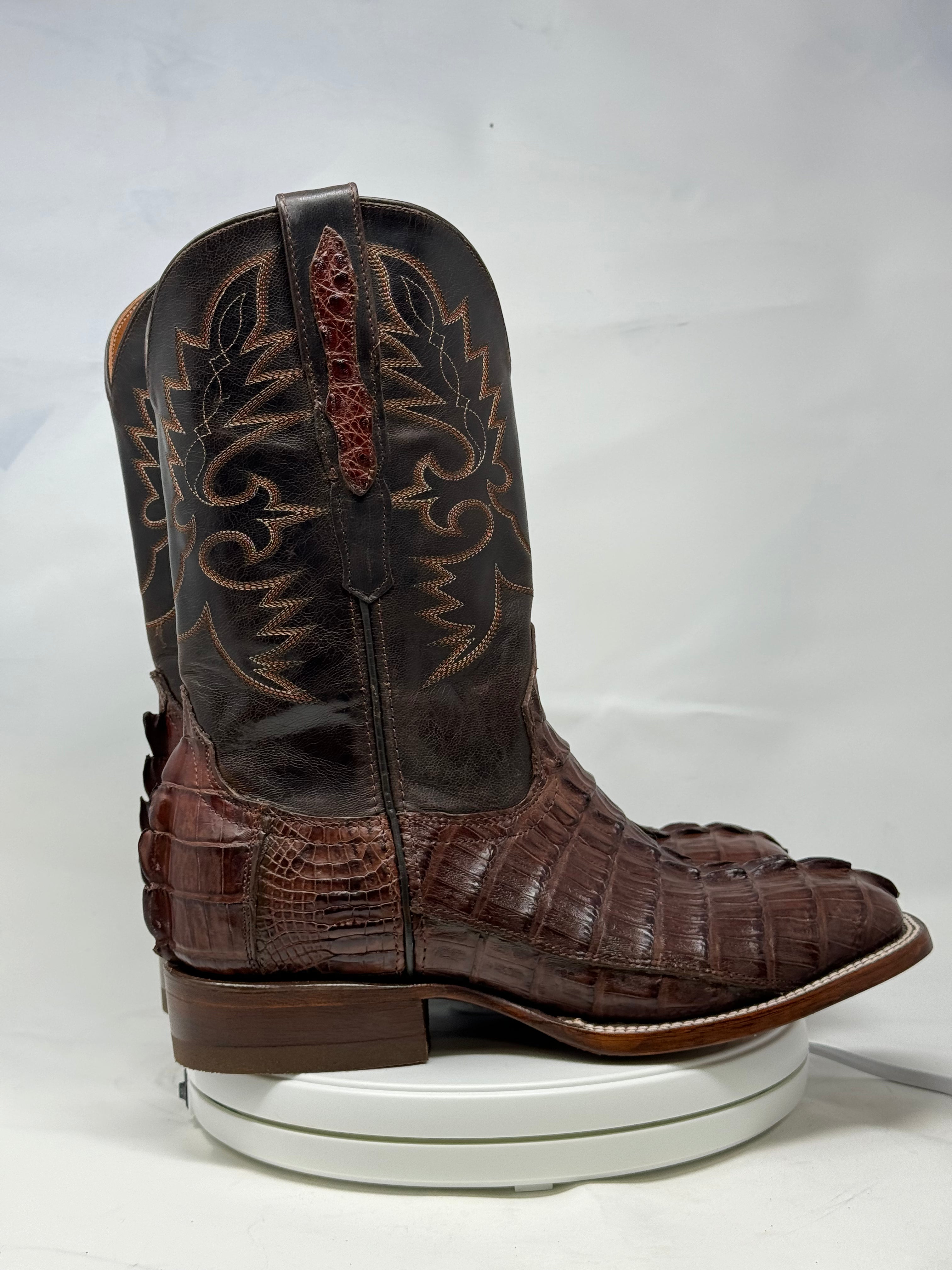 DJ2023 | Don Juan Boots Men's Caiman Tail Cigar H Toe