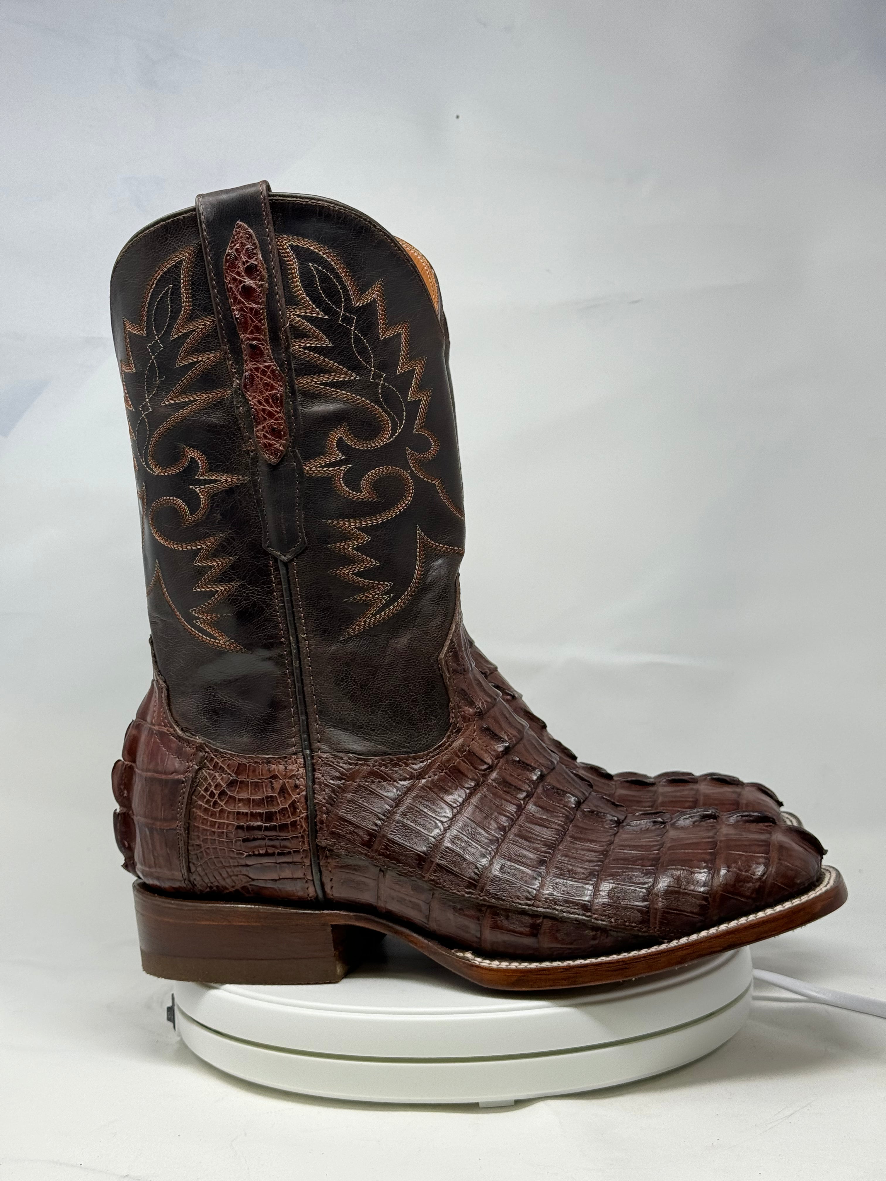 DJ2023 | Don Juan Boots Men's Caiman Tail Cigar H Toe