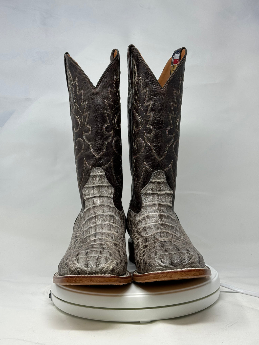 DJ2055 | Don Juan Boots Men's Caiman Hornback Natural Special H Toe P