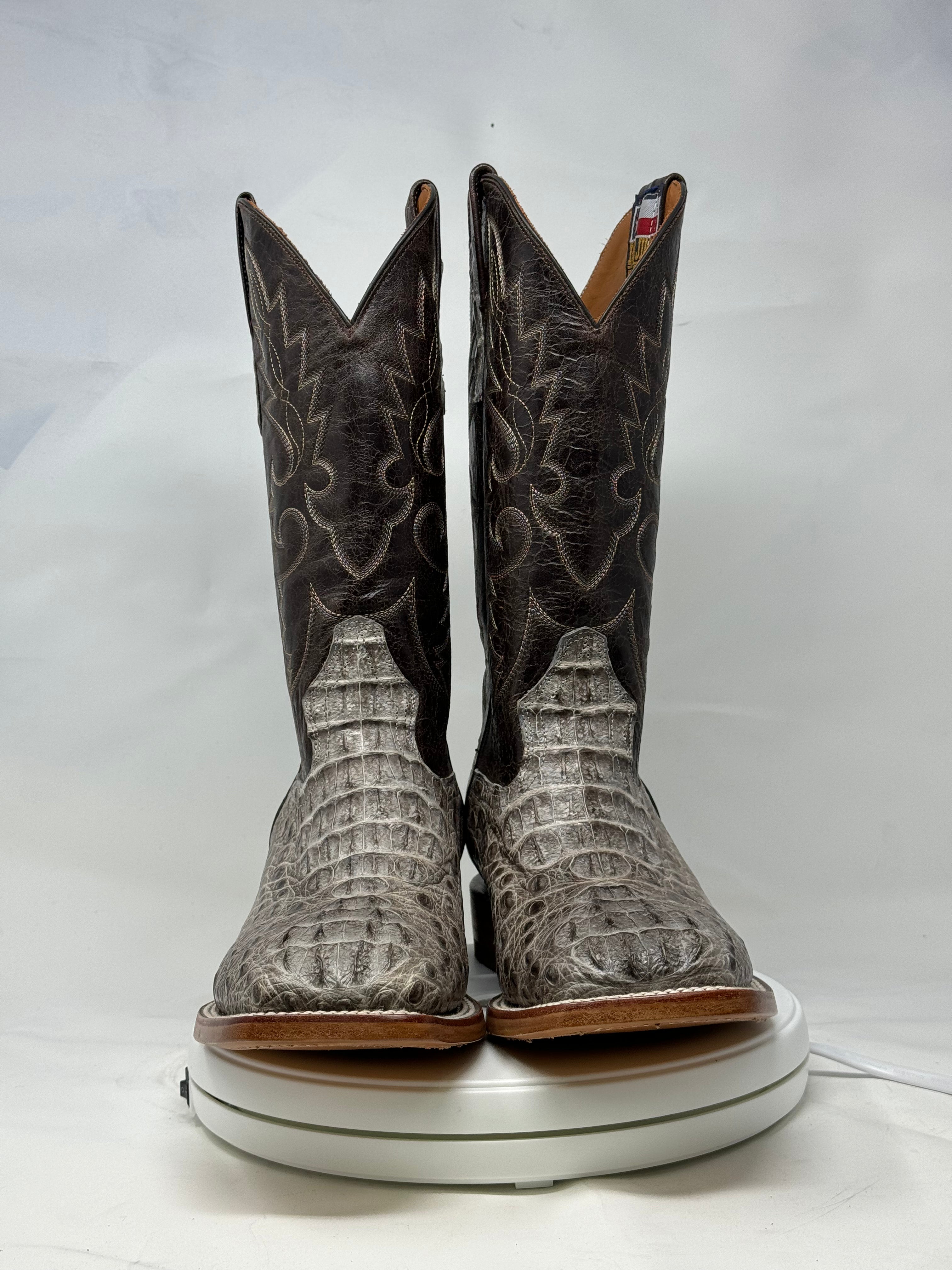 DJ2055 | Don Juan Boots Men's Caiman Hornback Natural Special H Toe P