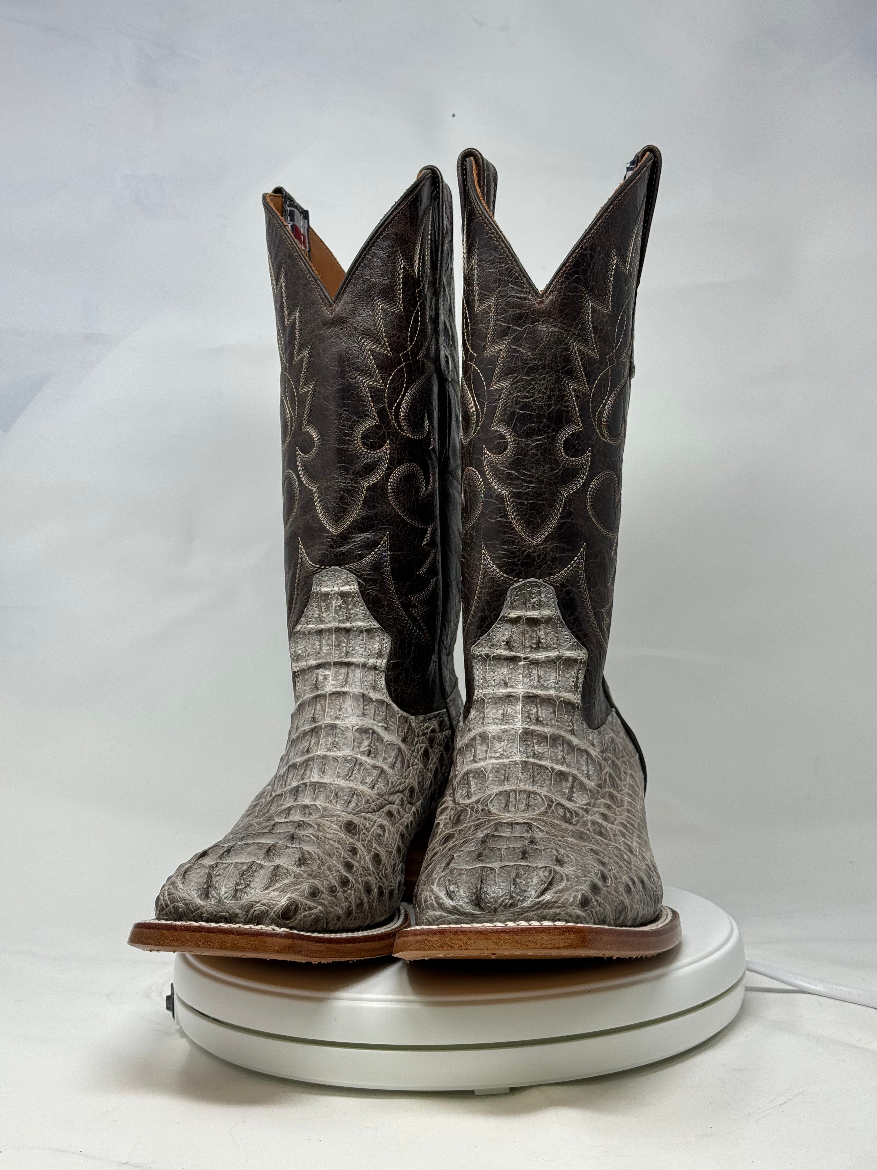 DJ2055 | Don Juan Boots Men's Caiman Hornback Natural Special H Toe P
