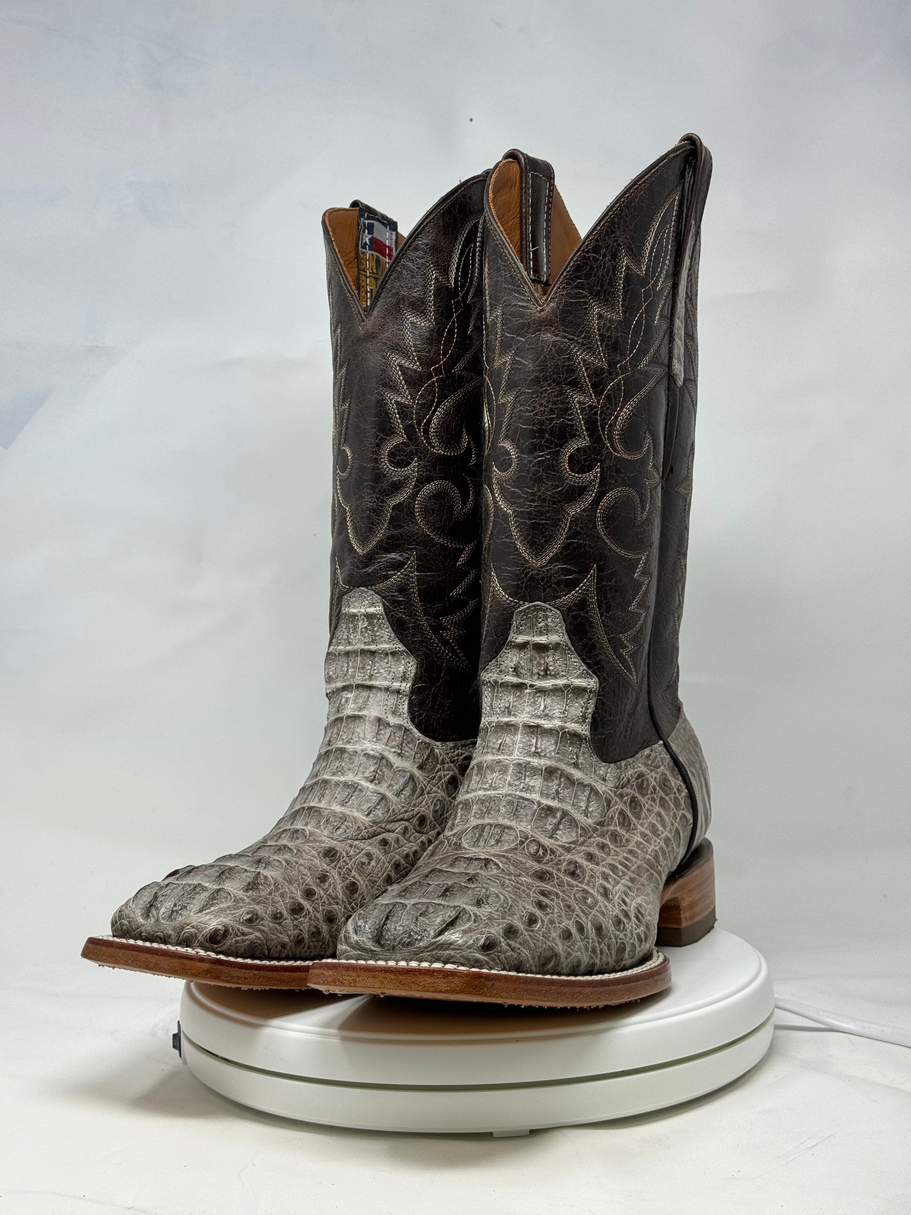 DJ2055 | Don Juan Boots Men's Caiman Hornback Natural Special H Toe P