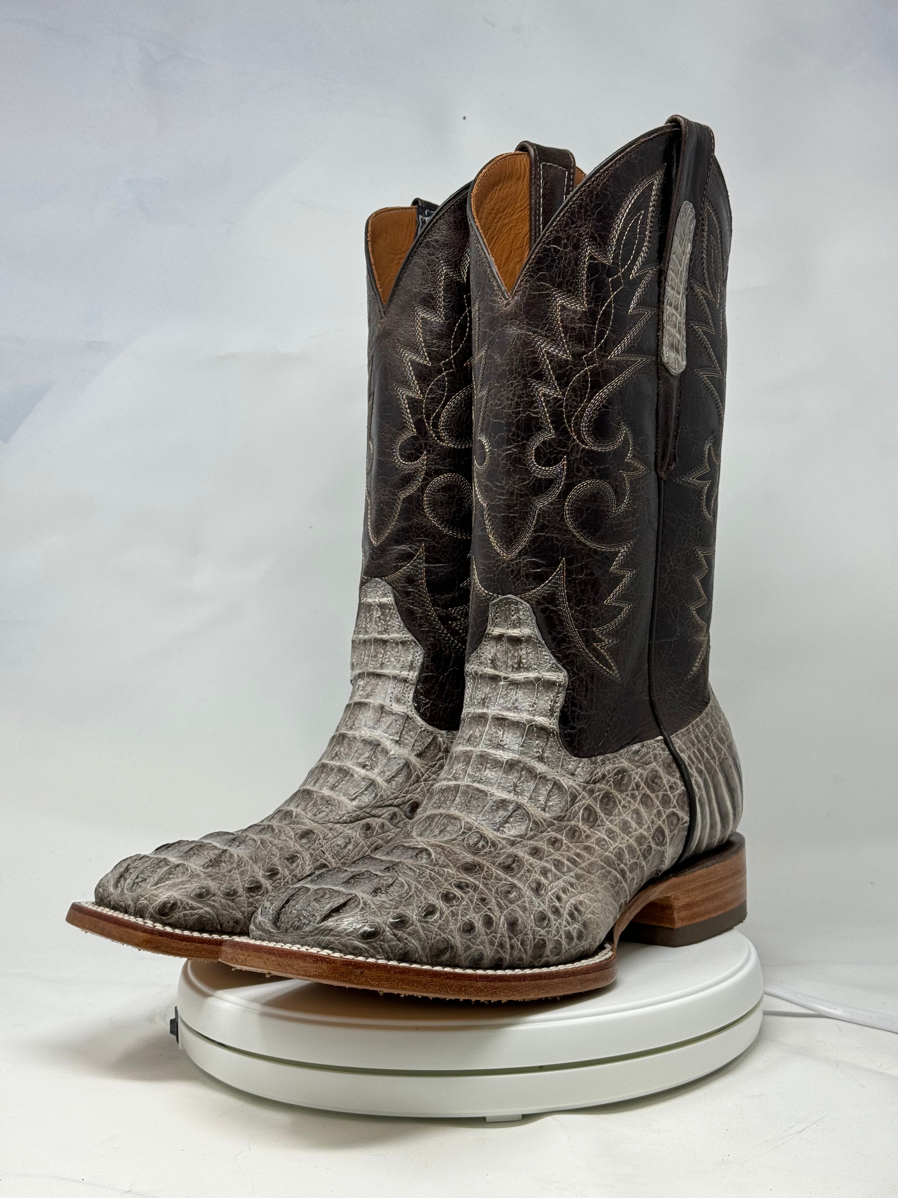 DJ2055 | Don Juan Boots Men's Caiman Hornback Natural Special H Toe P