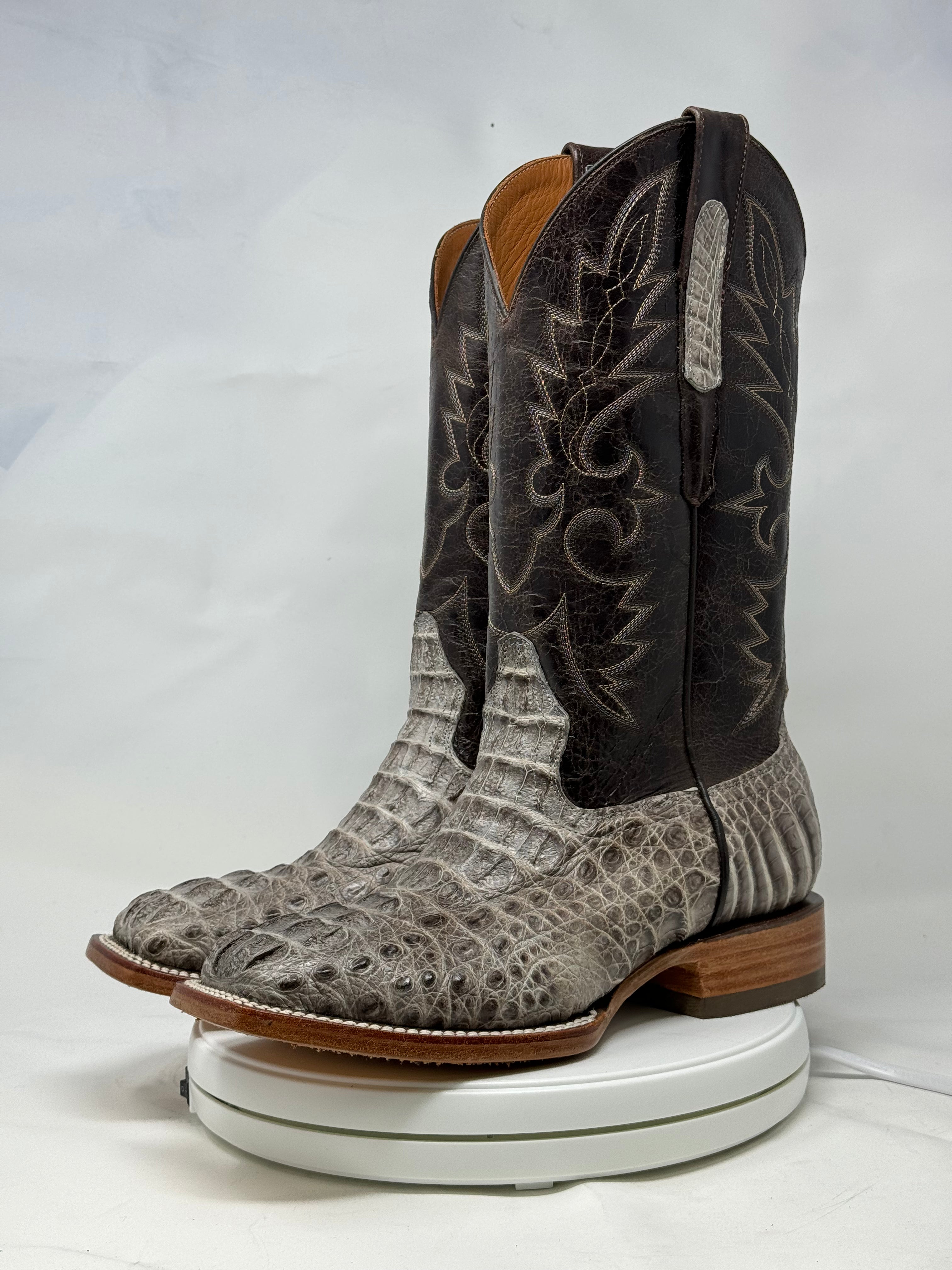 DJ2055 | Don Juan Boots Men's Caiman Hornback Natural Special H Toe P
