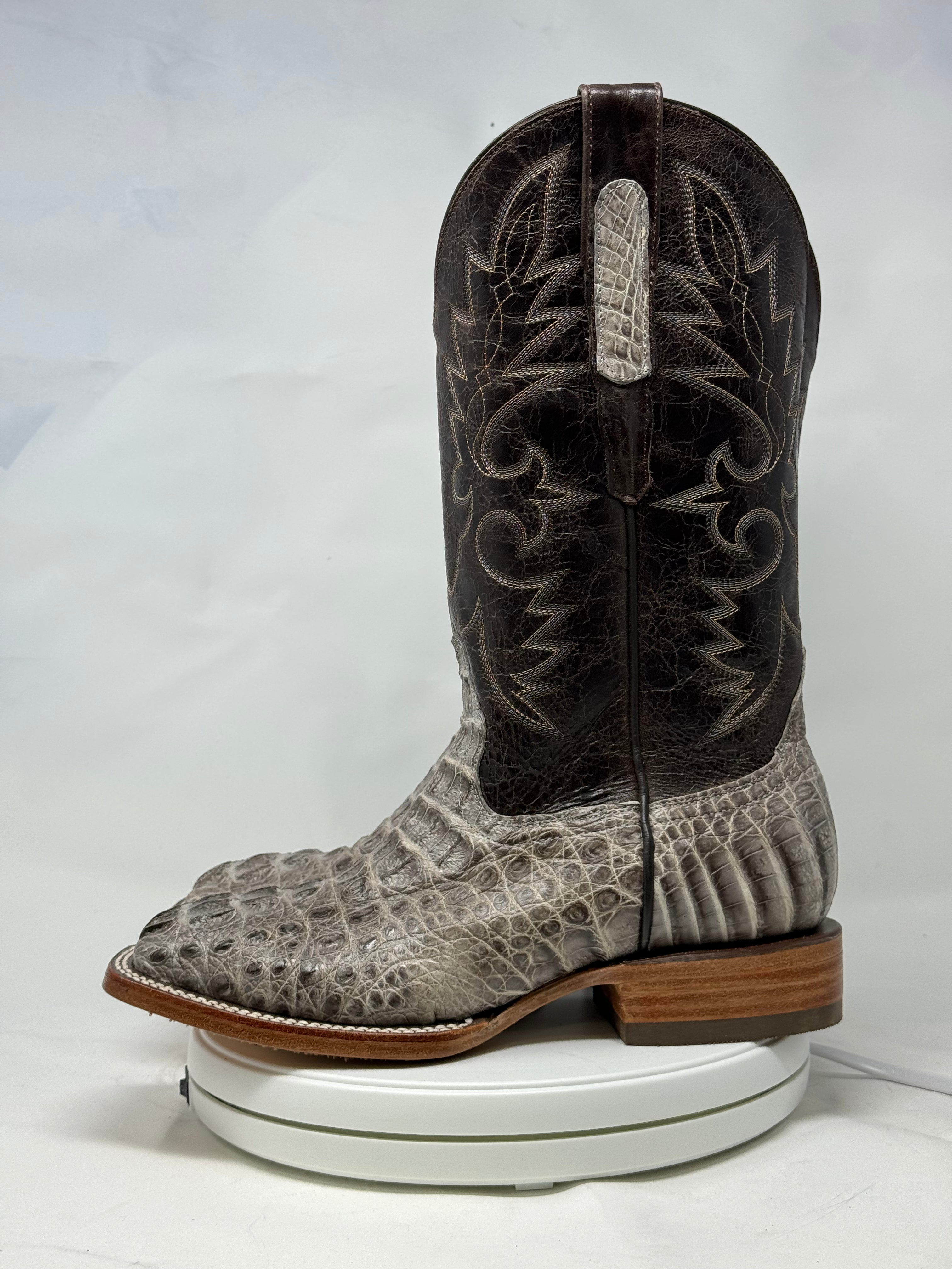 DJ2055 | Don Juan Boots Men's Caiman Hornback Natural Special H Toe P