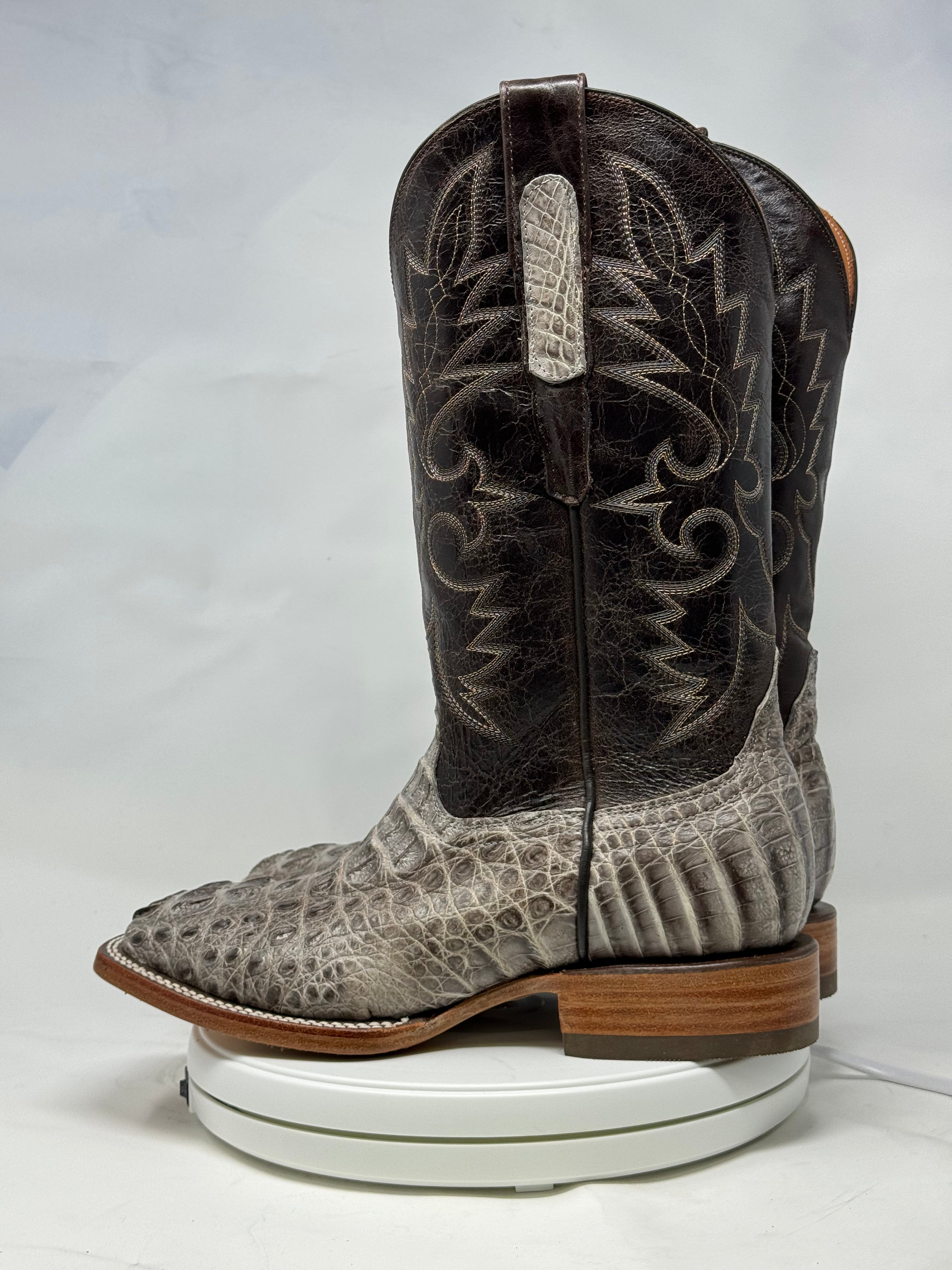 DJ2055 | Don Juan Boots Men's Caiman Hornback Natural Special H Toe P