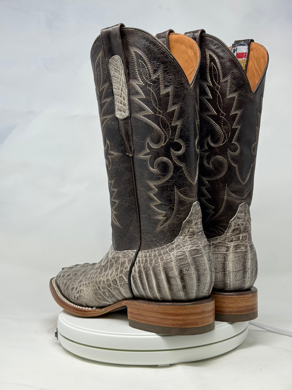 DJ2055 | Don Juan Boots Men's Caiman Hornback Natural Special H Toe P