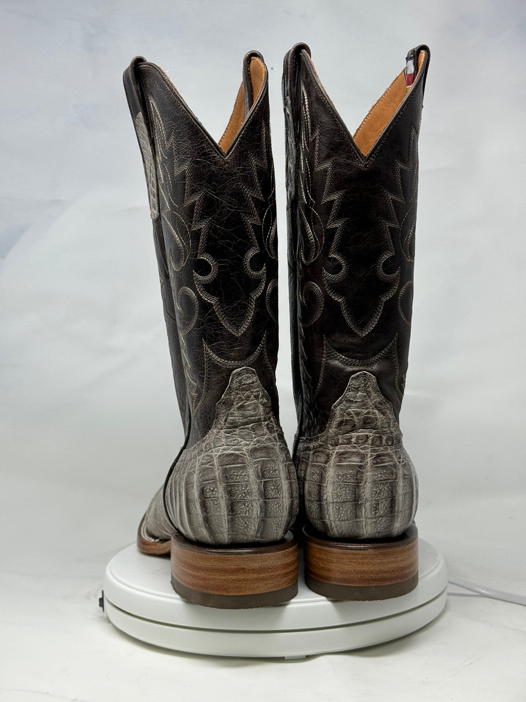 DJ2055 | Don Juan Boots Men's Caiman Hornback Natural Special H Toe P