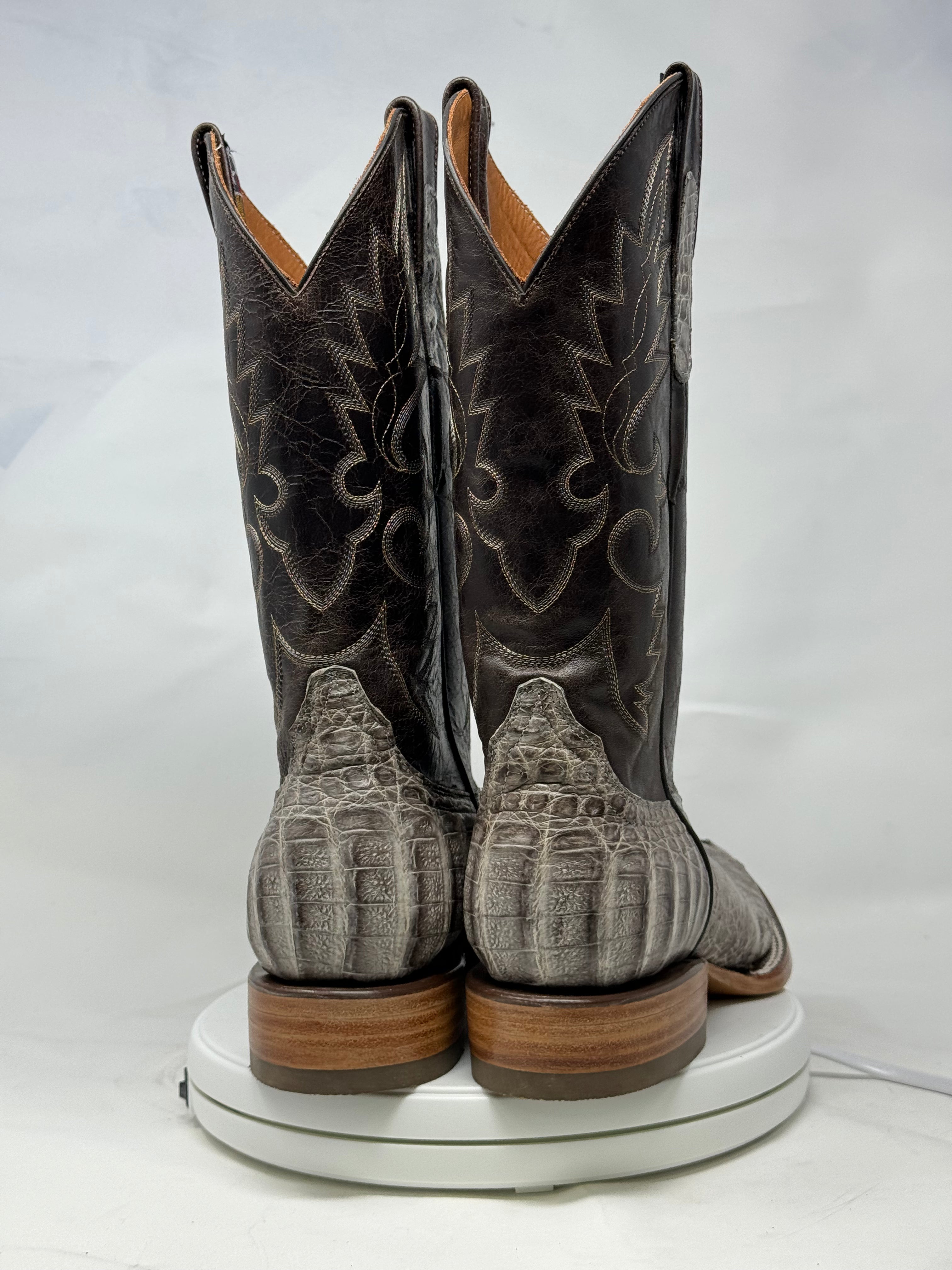 DJ2055 | Don Juan Boots Men's Caiman Hornback Natural Special H Toe P