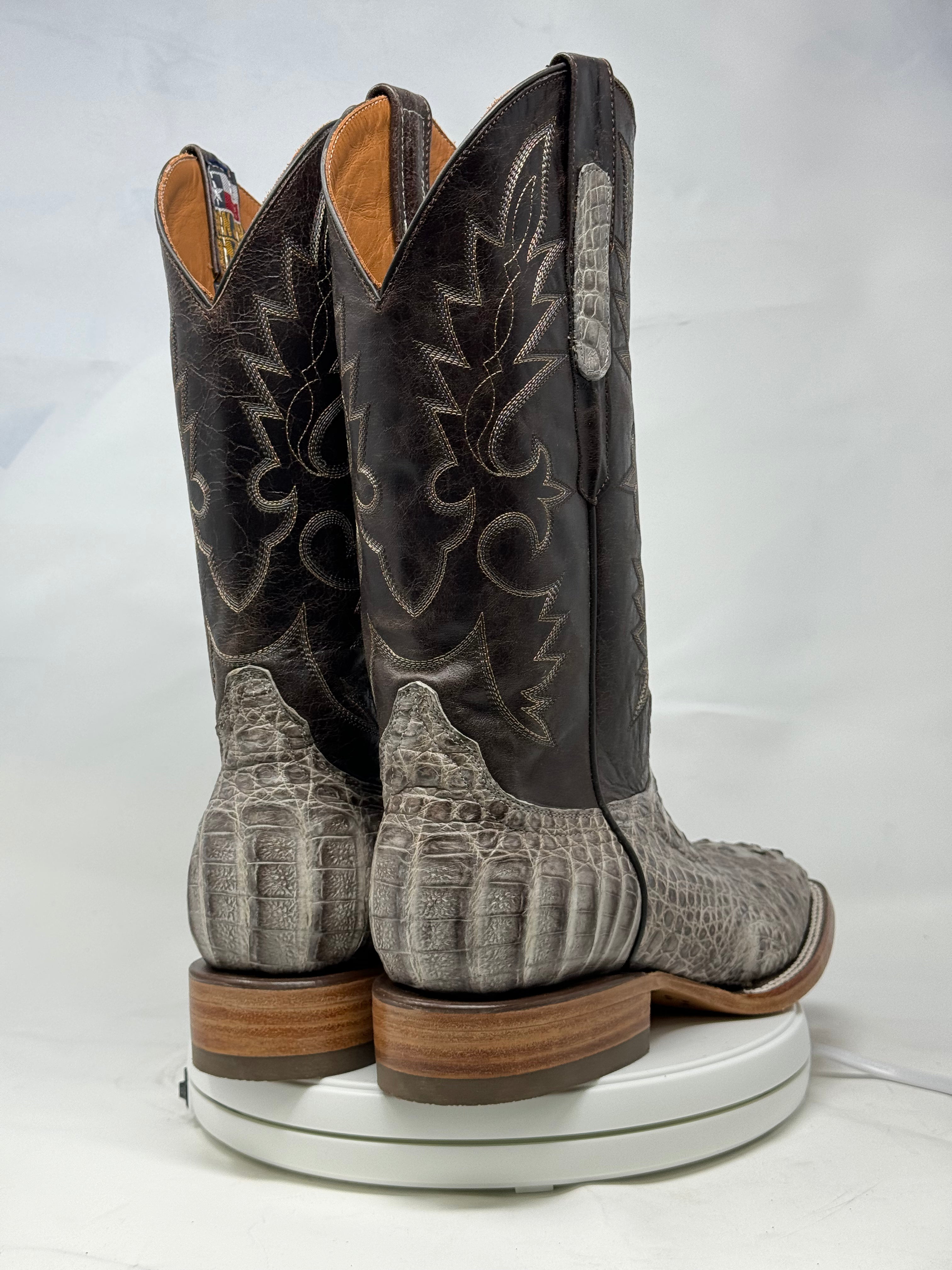 DJ2055 | Don Juan Boots Men's Caiman Hornback Natural Special H Toe P