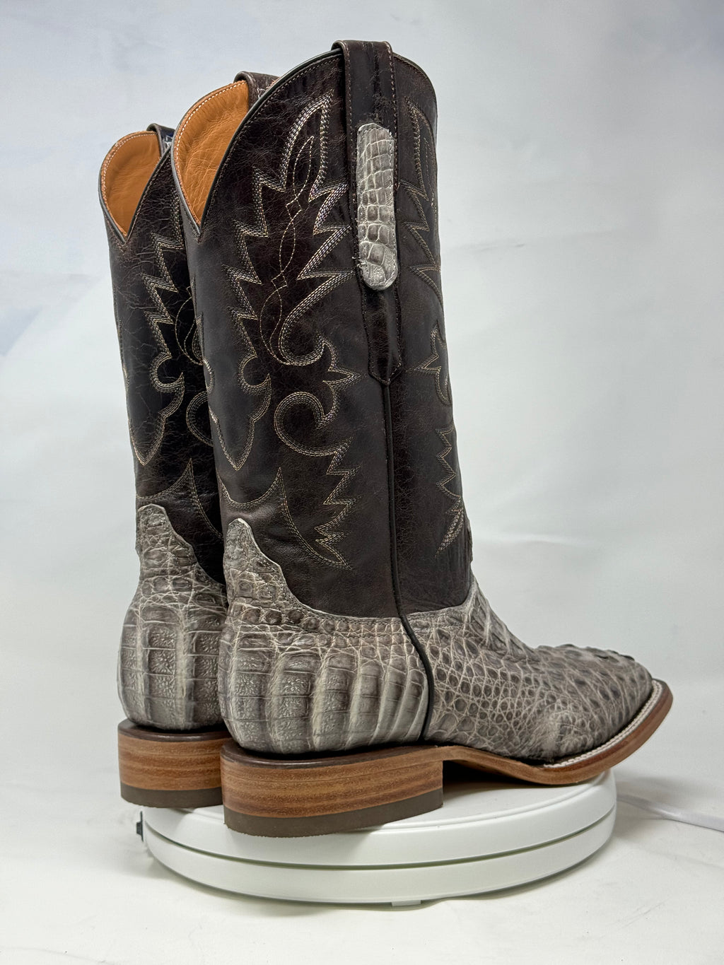 DJ2055 | Don Juan Boots Men's Caiman Hornback Natural Special H Toe P