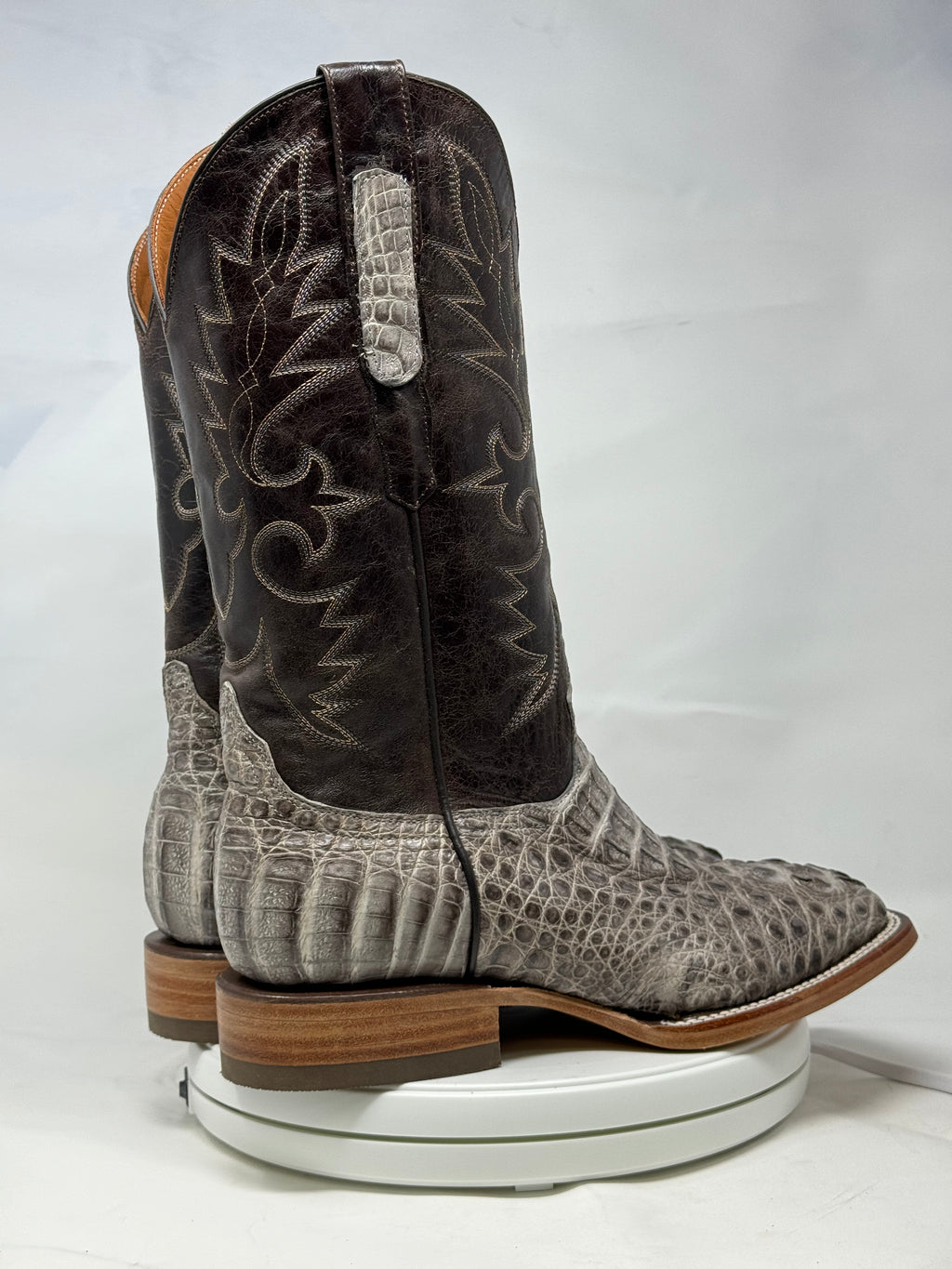DJ2055 | Don Juan Boots Men's Caiman Hornback Natural Special H Toe P