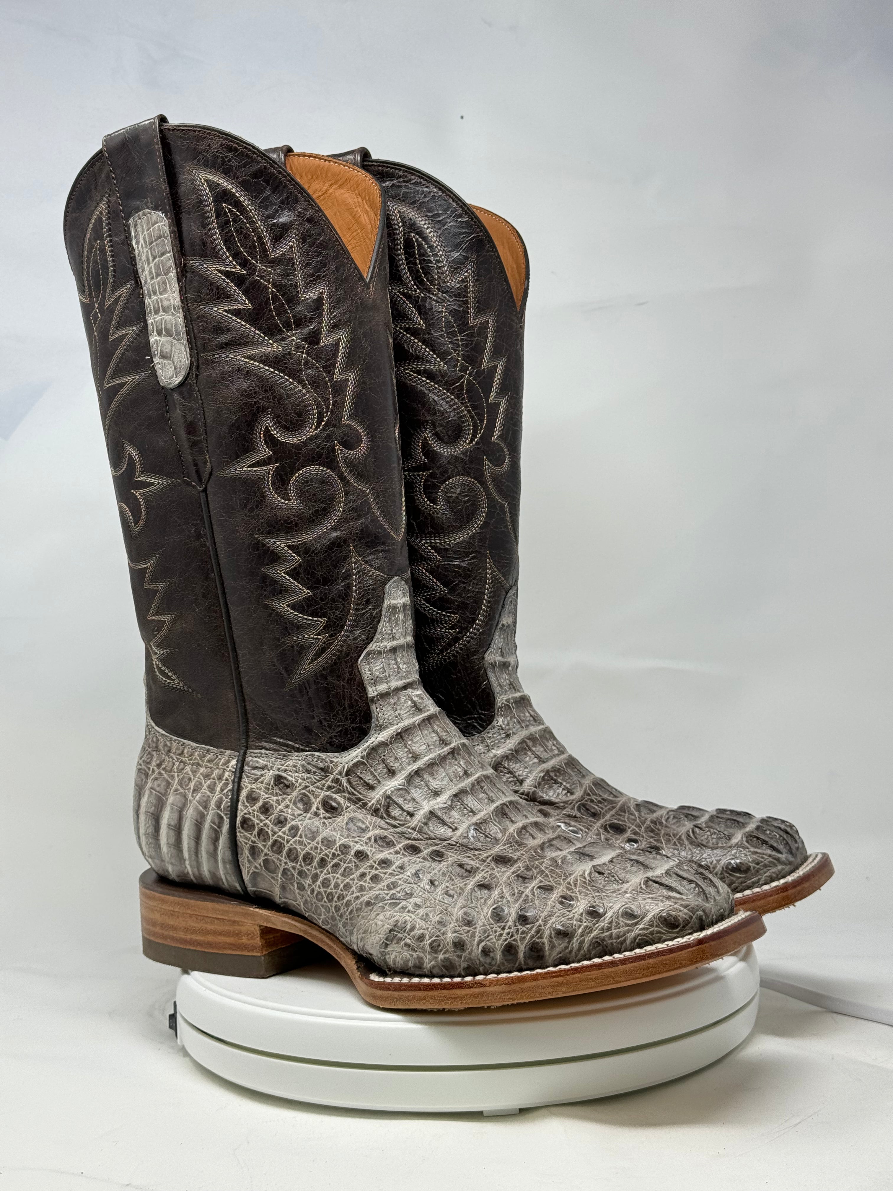 DJ2055 | Don Juan Boots Men's Caiman Hornback Natural Special H Toe P